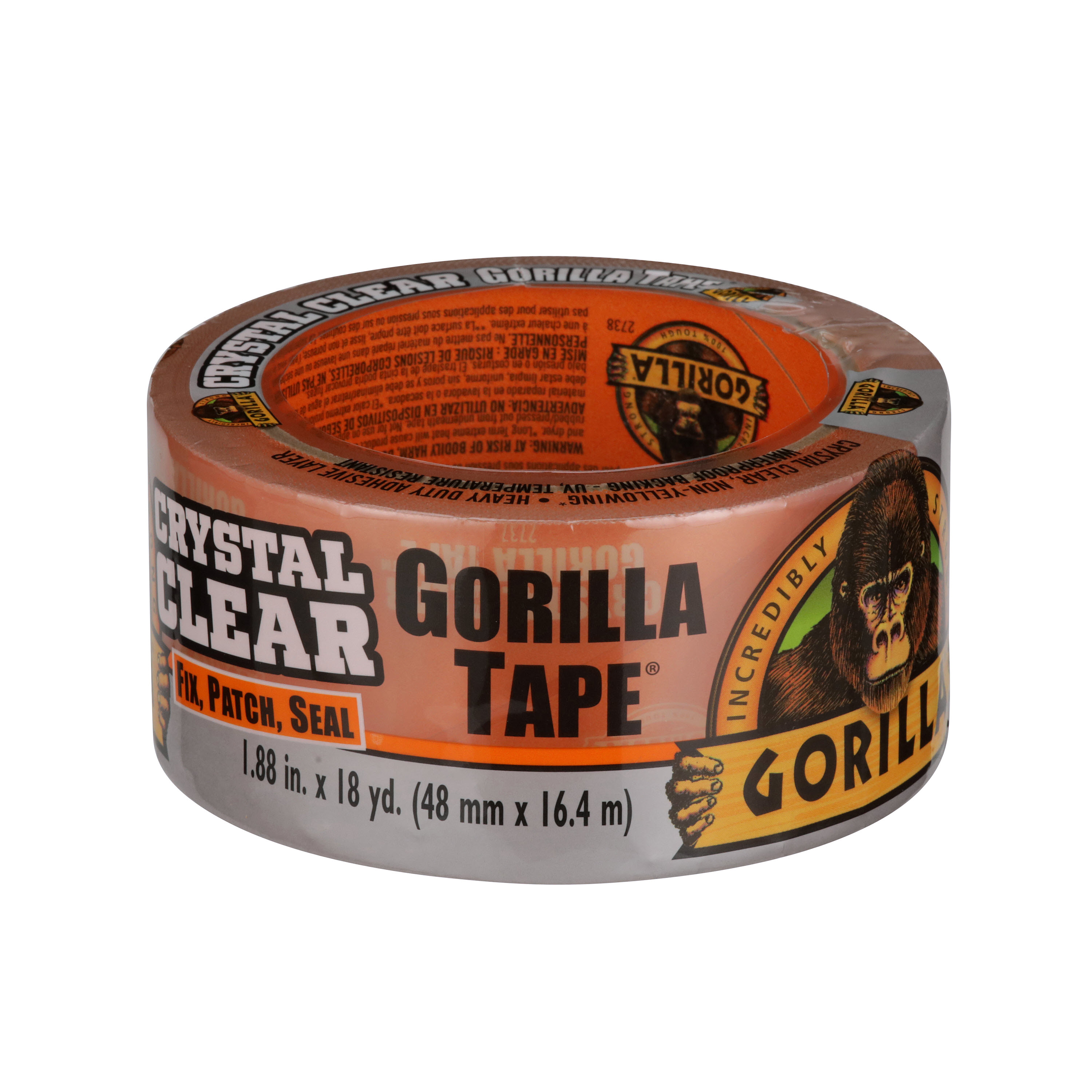 Gorilla 1.88 In. x 18 Yd. Crystal Clear Duct Tape, Clear - Brownsboro  Hardware & Paint