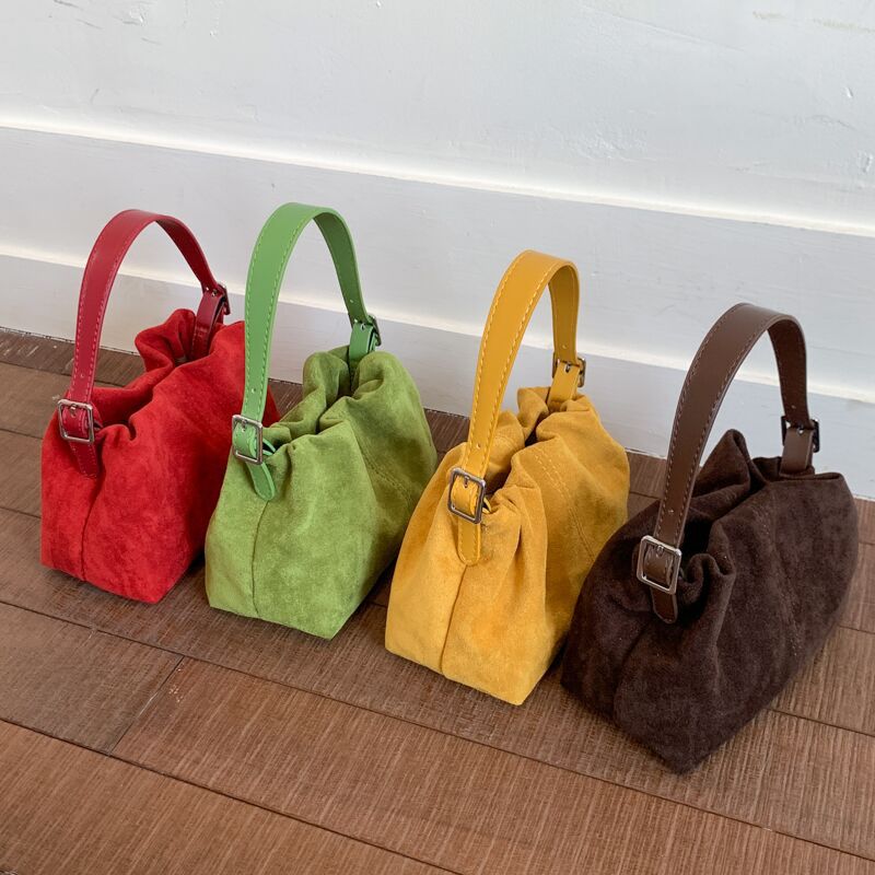 thumbnail video image 2 of SPEKSEE Women Vintage Suede Handbags Tote Handbag Drawstring Bucket Bag Slouchy Crossbody Shoulder Bag Satchel Everyday Purse, 2 of 8