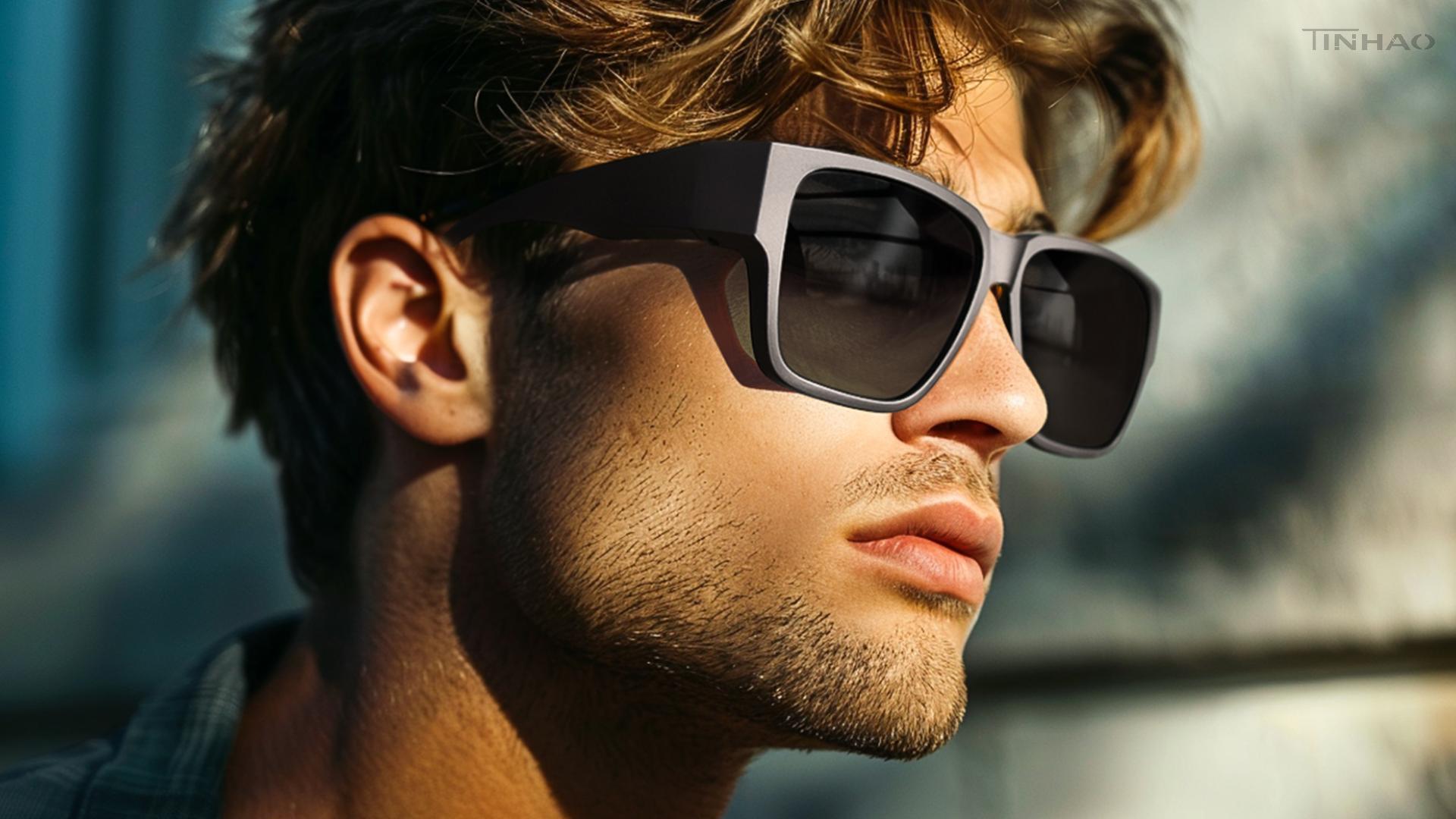 thumbnail video image 2 of TINHAO Polarized Fit Over Glasses Sunglasses Trendy Square Wrap Around Shades for Women Men UV Protection, 2 of 7