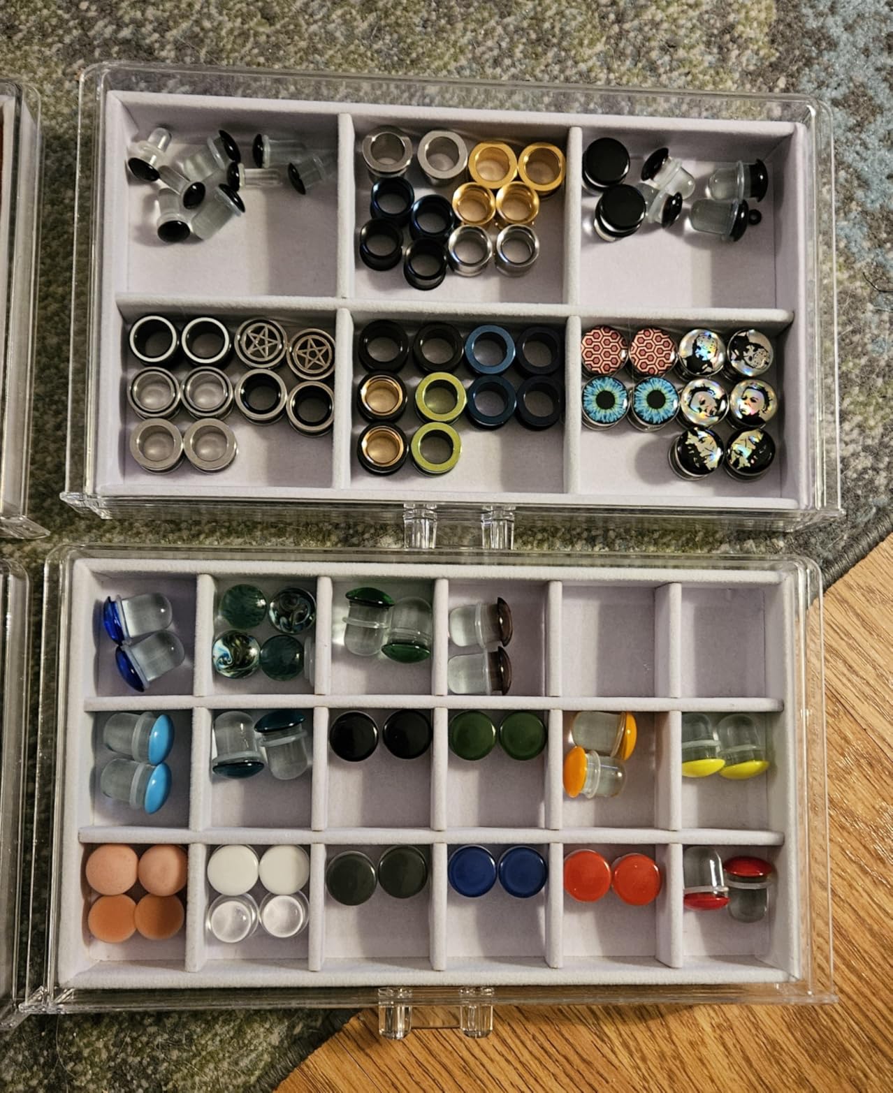 Acrylic Jewelry Organizer Earring Organizer Box with 5 Drawers Earring ...