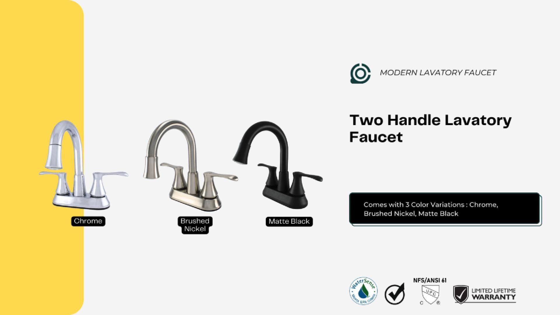 thumbnail video image 2 of Wasserman 14167063 Lavatory Bathroom Faucet with LED Light and Pop-Up in Chrome, 2 of 13
