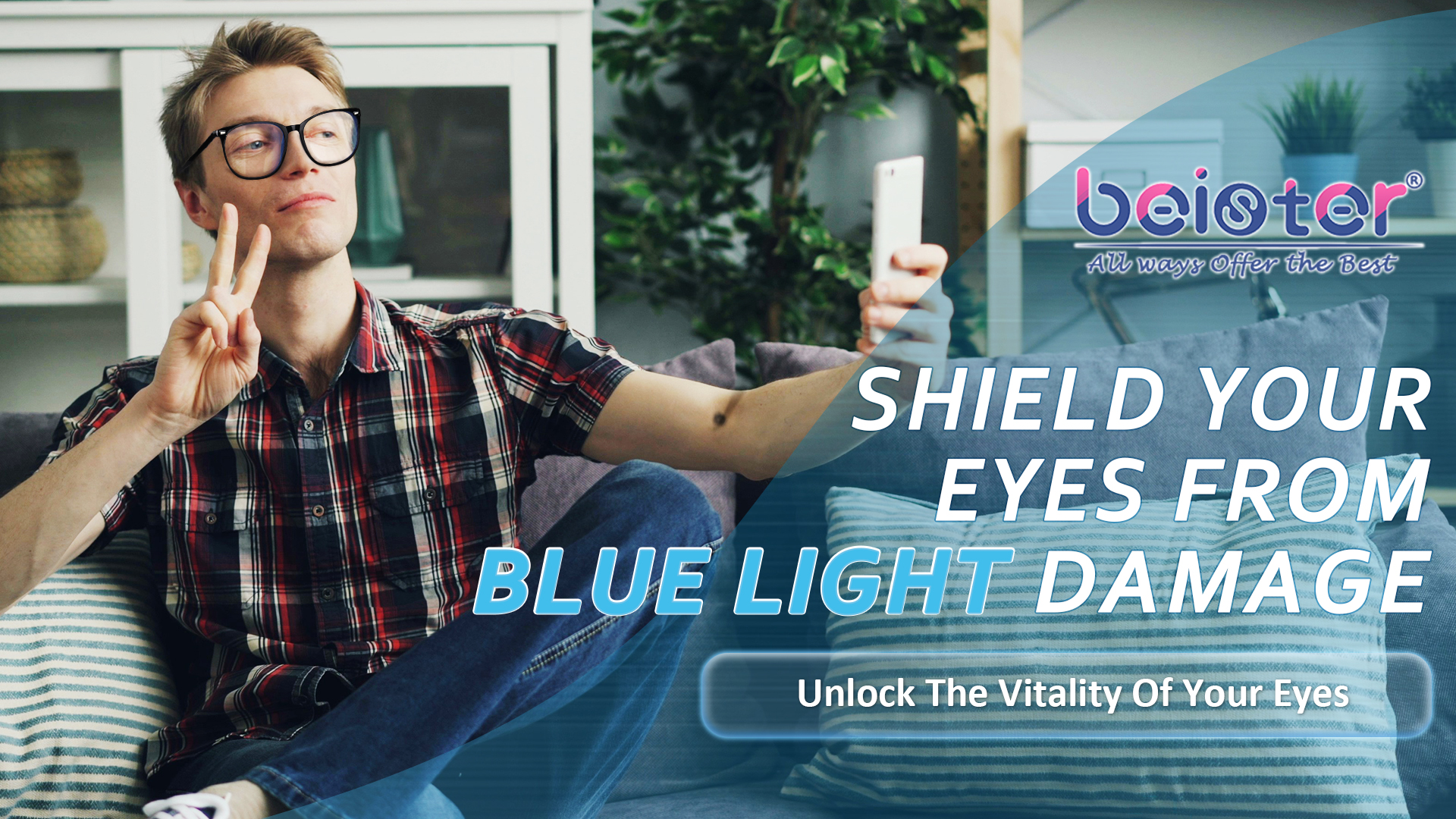Beister Blue Light Blocking Glasses for Computer & Screen Use - Walmart.com