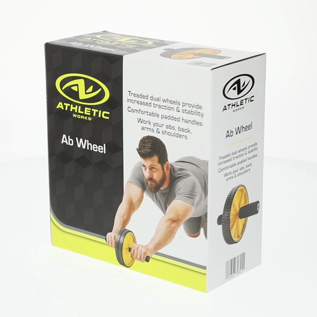 Roue Abdominale Double Athletic Works, 7 Pouces, Renforce Le Noyau