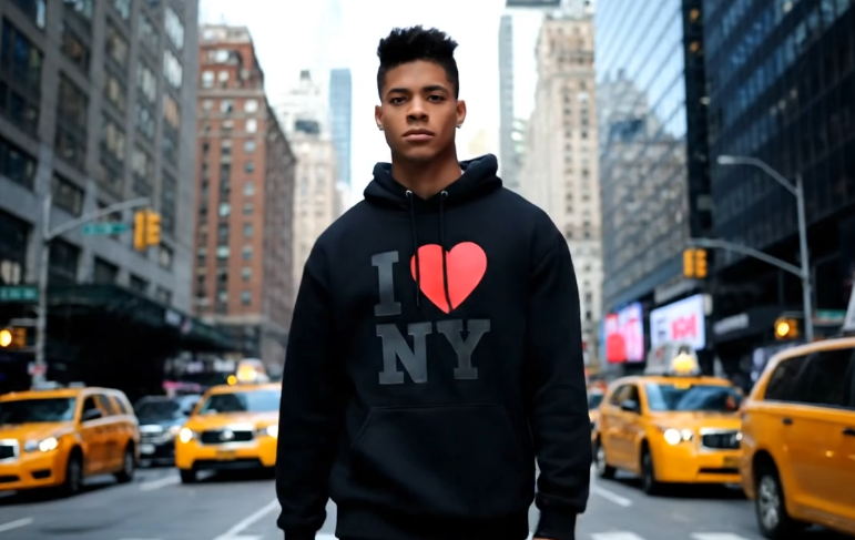 thumbnail video image 2 of I Love NY Adult Unisex Hoodie Officially Licensed Sweatshirt Hot Pink, Medium, 2 of 2