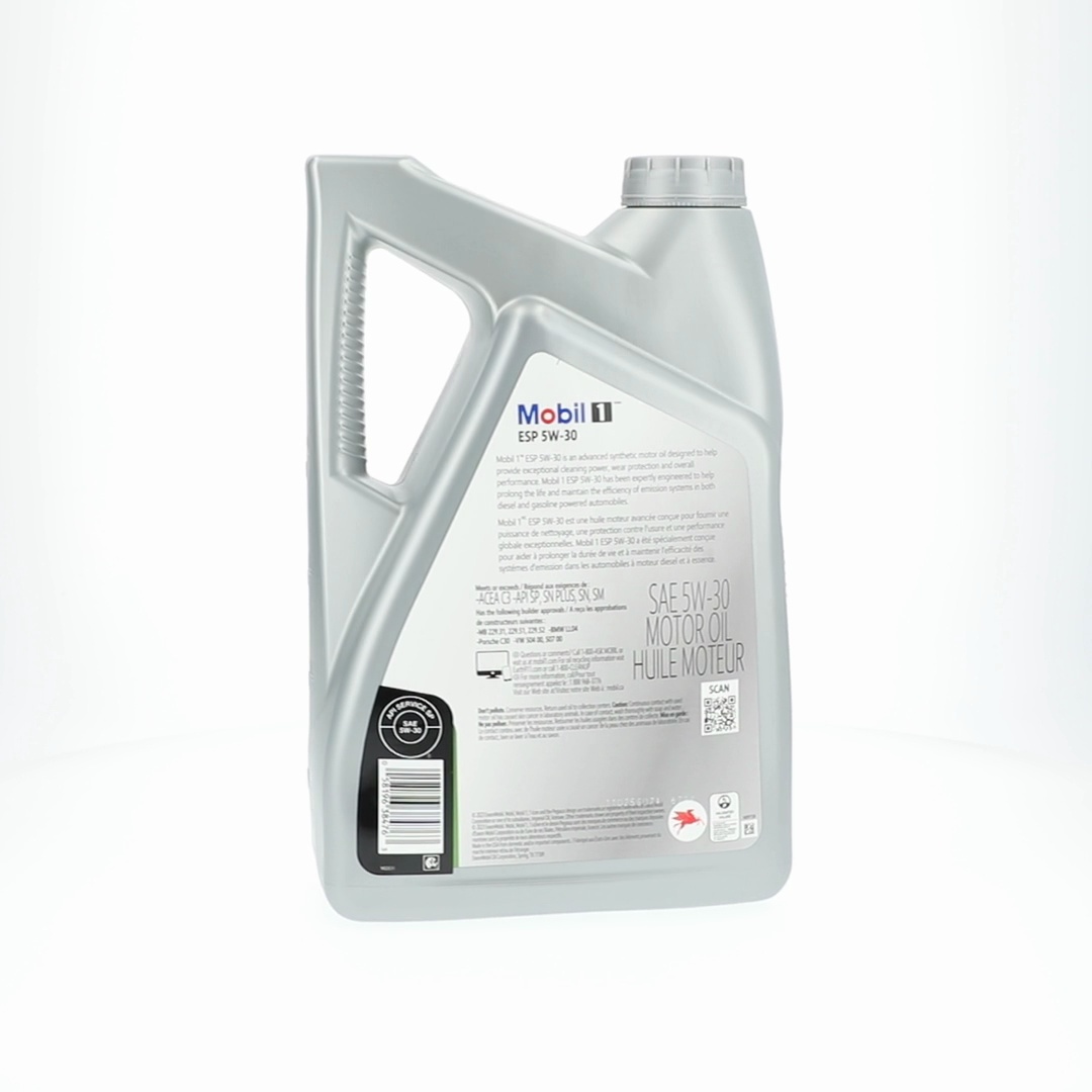 Mobil 1 ESP Standard Full Synthetic Engine Oil 5W-30 5 Quart