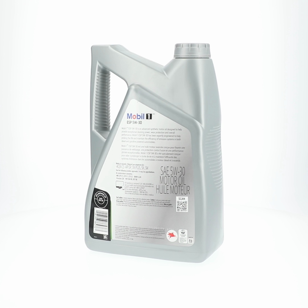 Mobil 1 ESP Standard Full Synthetic Engine Oil 5W-30 5 Quart