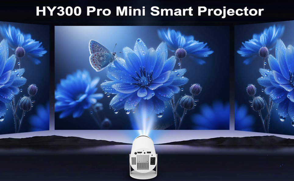 thumbnail video image 2 of Thunrlge Mini Portable Projector 4K 1080P Support, WiFi 6, BT5.0, Android 11.0, Auto Keystone Correction, 180 Degree Rotation, Ideal for Home Video Use., 2 of 11