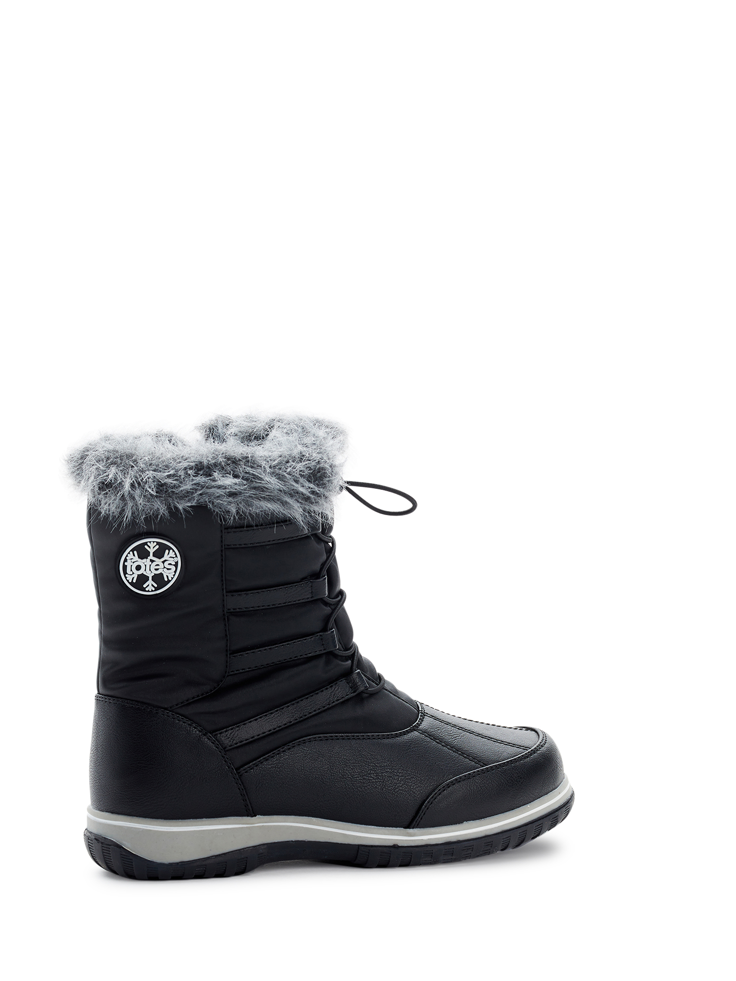 Totes Women's Adele Lace Up Waterproof Faux Shearling Winter Boots, Sizes  6-11