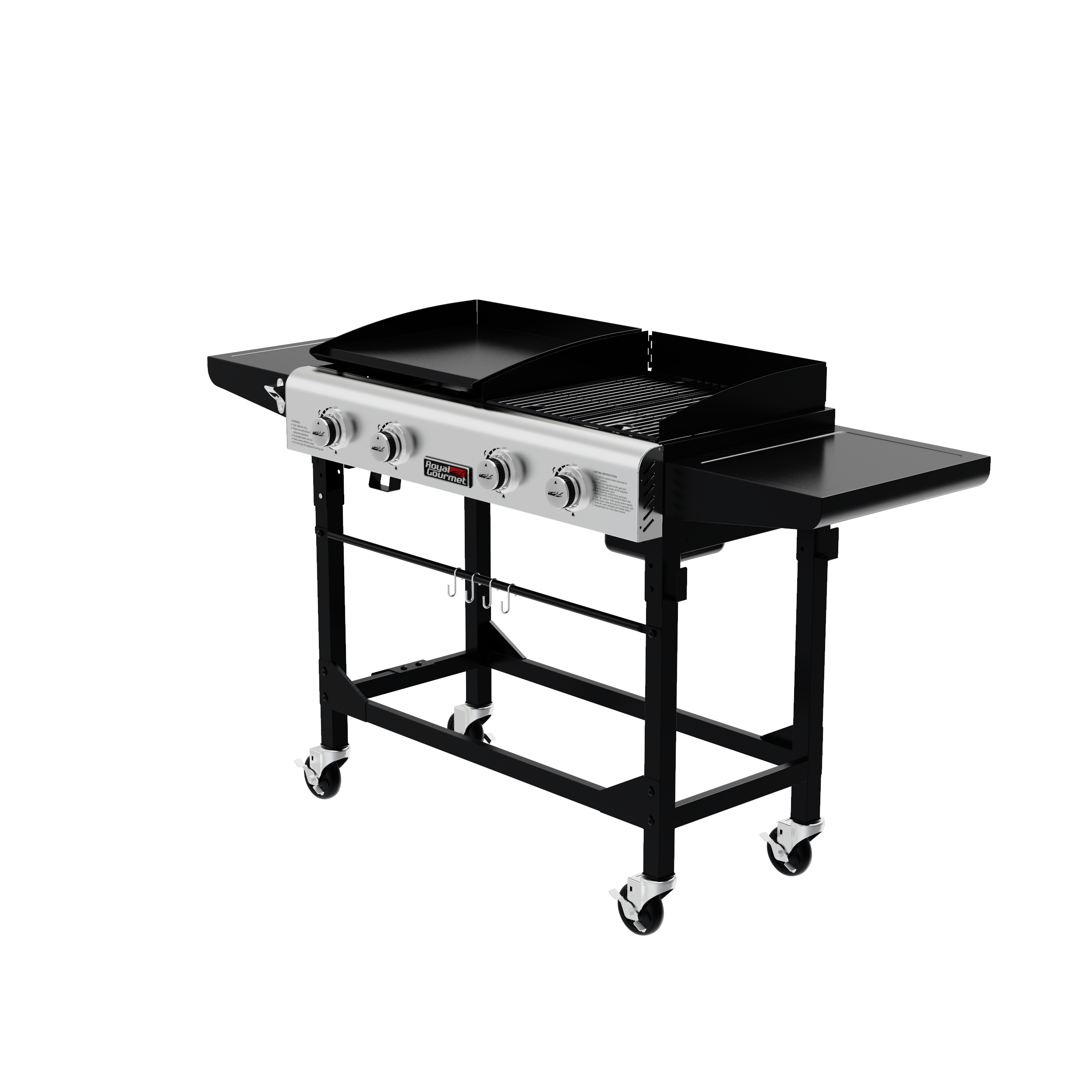 Royal Gourmet 4-Burner GD401 Portable Flat Top Gas Grill and