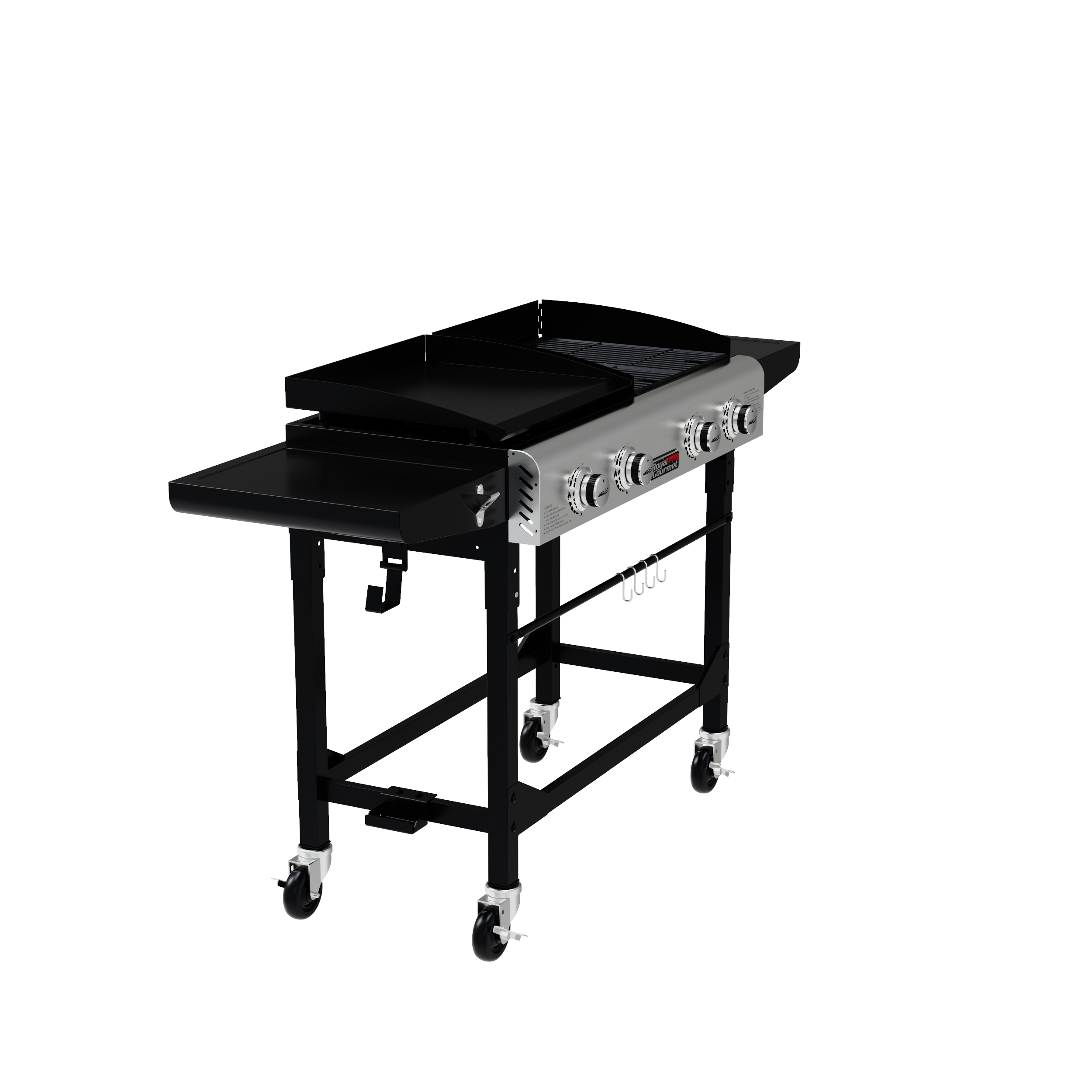 Royal Gourmet GD401C Premium 4-Burner 48000-BTU Folding Gas Grill and  Griddle, With Cover 