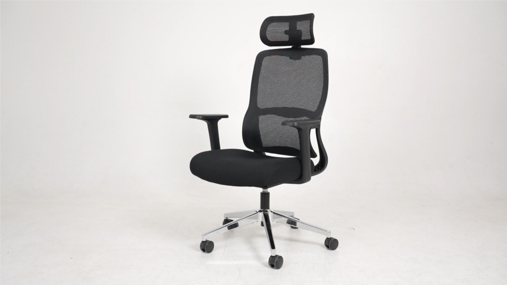 thumbnail video image 2 of BROBRIYO Office Chair Ergonomic Computer Gaming Padded Desk Chairs with Wheel High Back Adjustable Lumbar Support, Black, 2 of 11