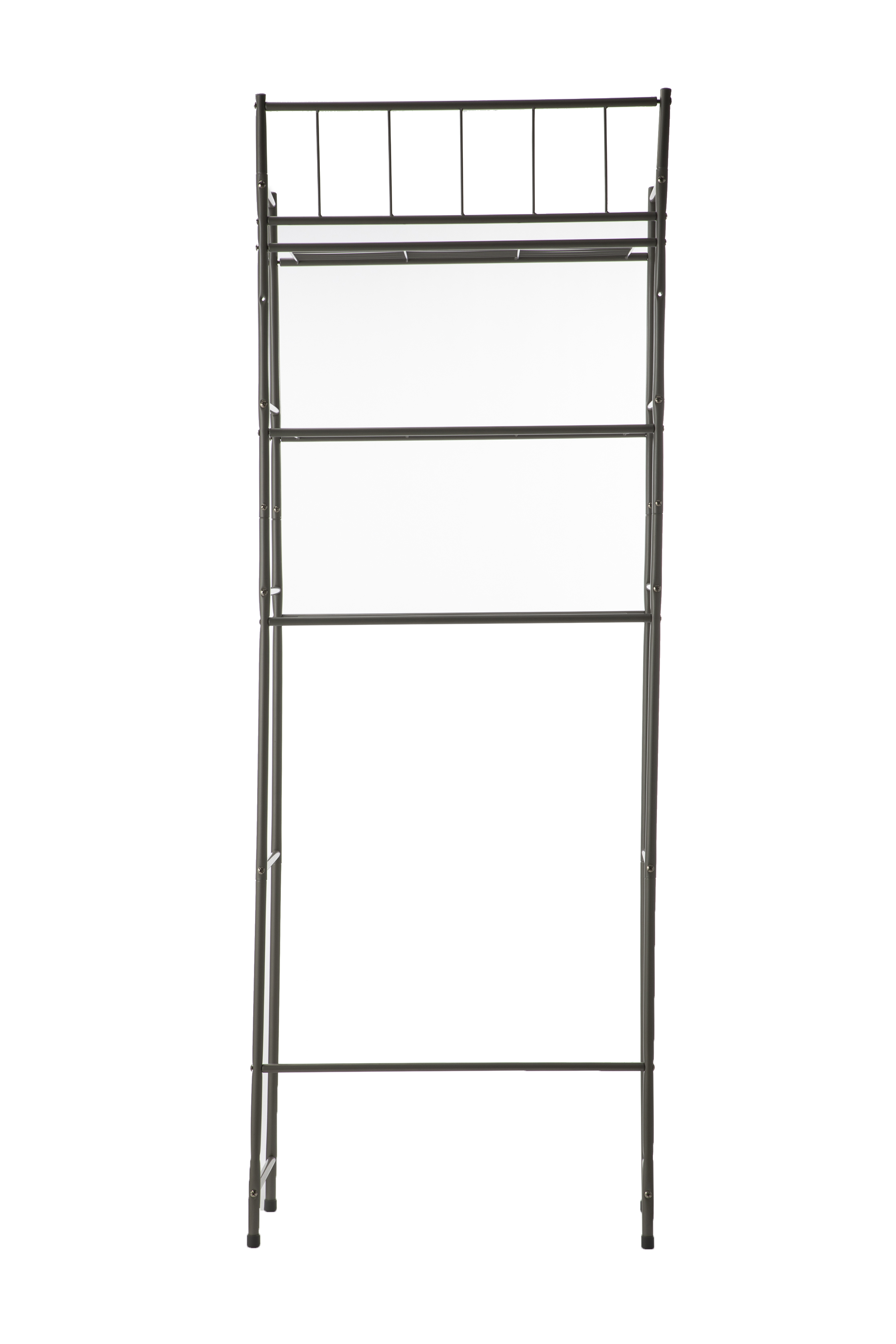 Organize It All Satin Nickel 1-Tier Glass Wall Mount Bathroom Shelf  (20.5-in x 3.5-in x 4.75-in) in the Bathroom Shelves department at