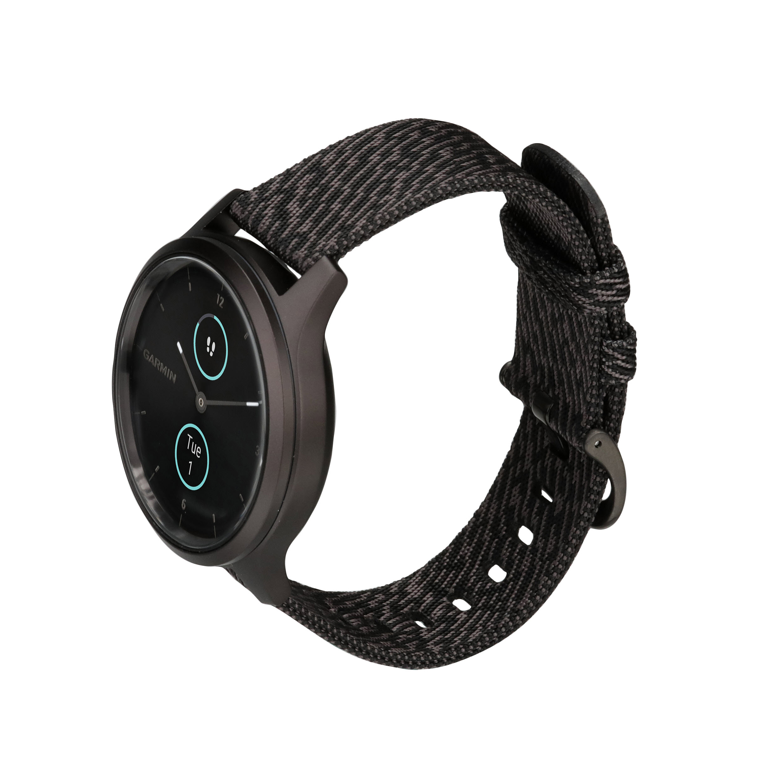 Garmin vivomove® Style Black Pepper Nylon with Slate Hardware