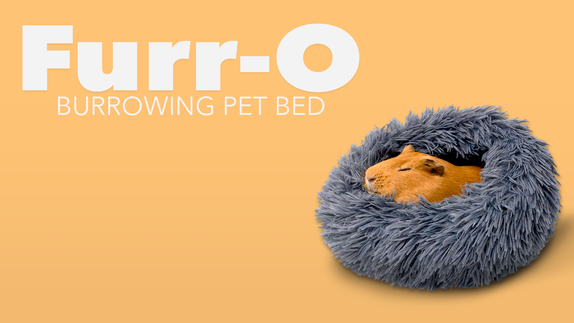 thumbnail video image 2 of Paw Inspired Furr-O Guinea Pig Bed Burrowing Bed with Zip-On Spandex & Fleece Interchangeable Bottoms for Guinea Pigs and Other Small Animals | Hideout Hideaway (Dark Gray), 2 of 7