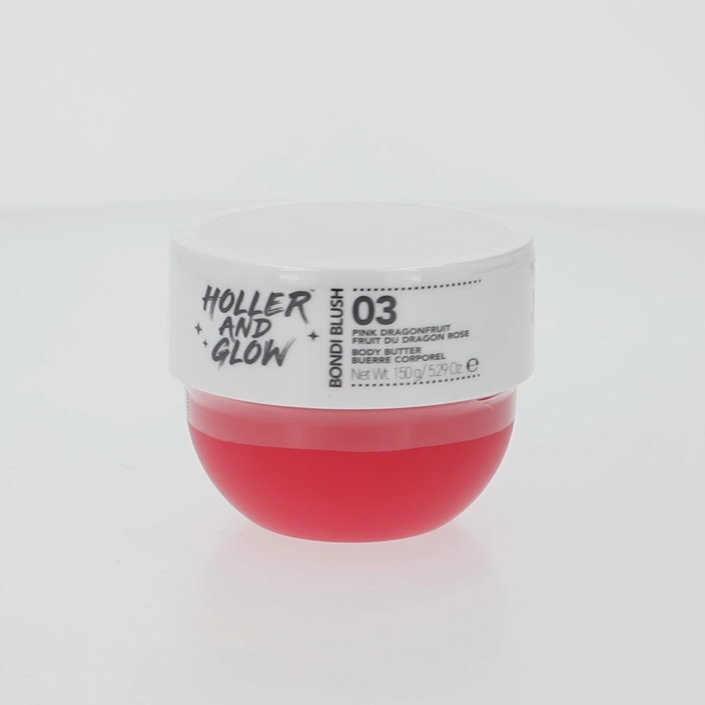 Holler and Glow Bondi Blush Pink Dragon Fruit Body Butter, 150g