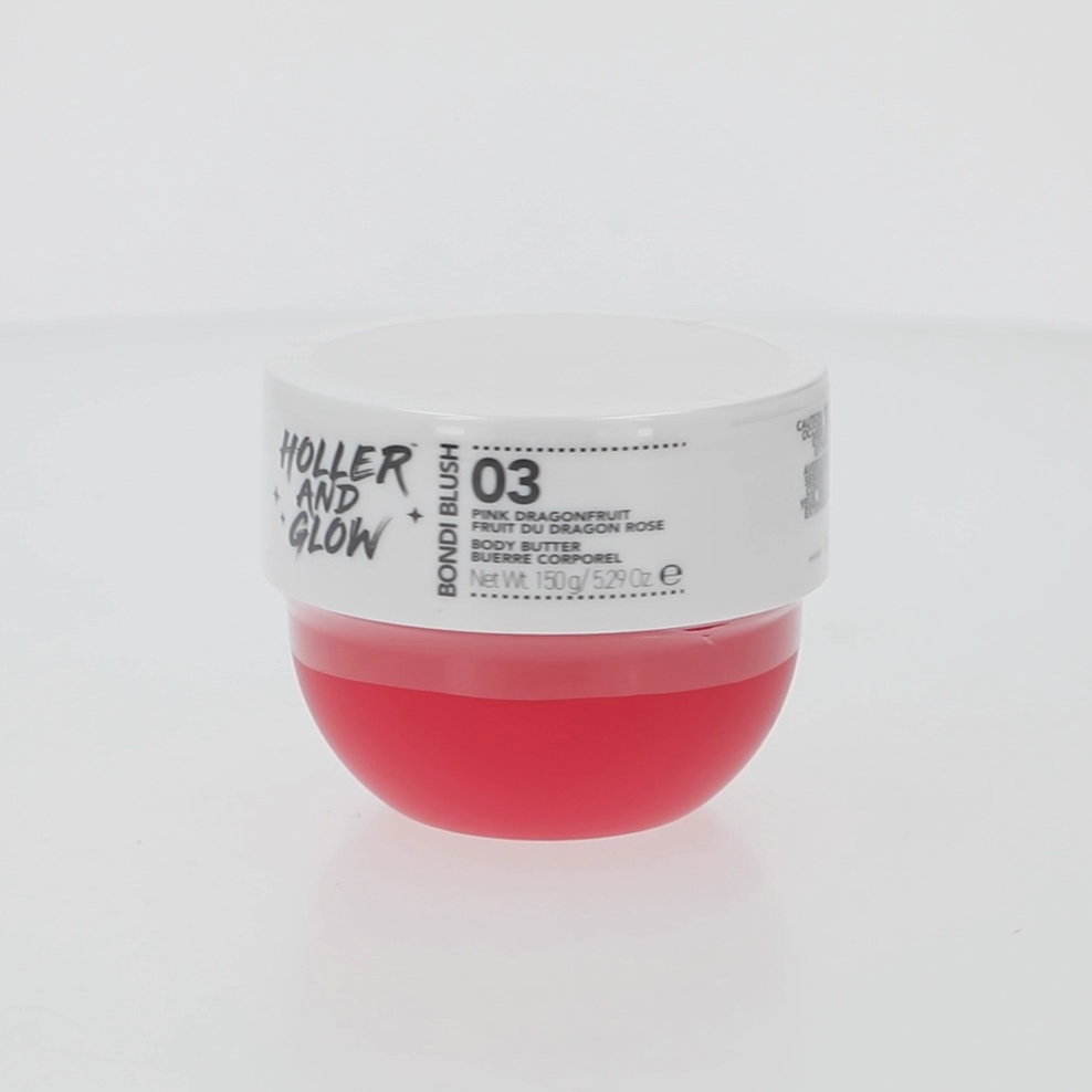 Holler and Glow Bondi Blush Pink Dragon Fruit Body Butter, 150g