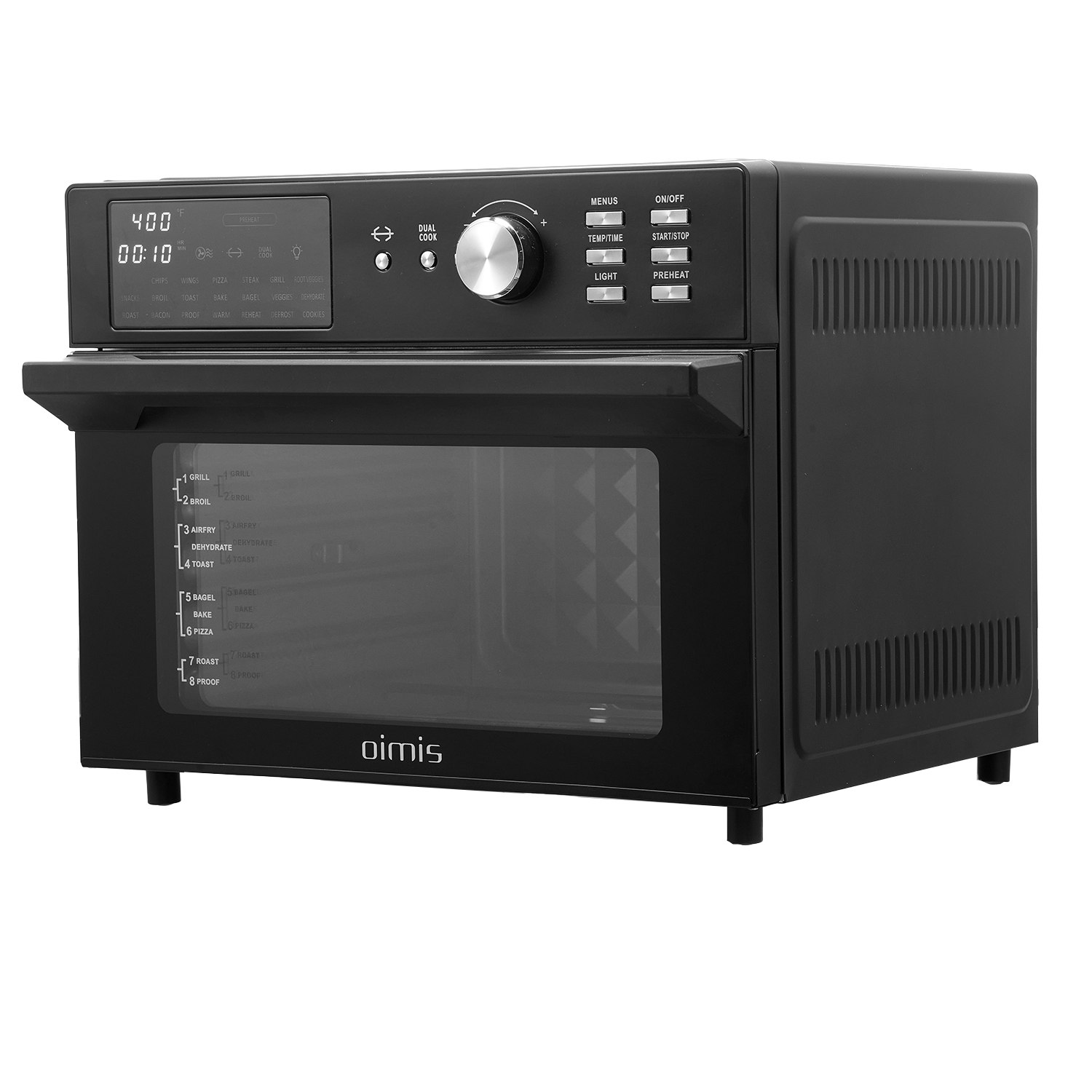 Air Fryer Oven OIMIS,32QT X-Large Air Toaster Oven Air Fryer Rotisserie Oven  Combo 21 IN 1 1800W Countertop Oven Dual Cook Patented Dual Air Duct System  8 Acces… in 2023