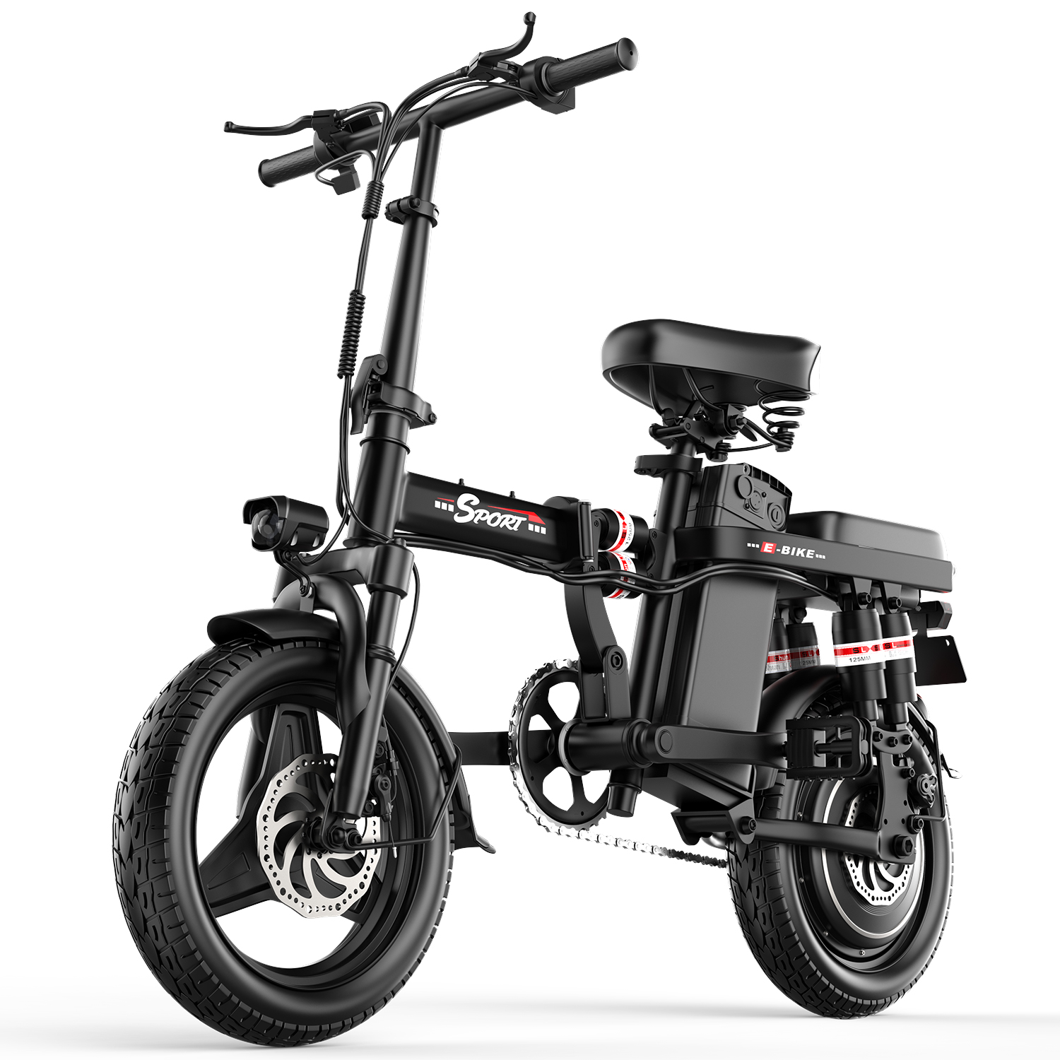 thumbnail video image 2 of ASKGO F12 Foldable Electric Bike for Adults Teens Ages 16+, 750W Motor, 48V 15Ah Battery, 14" Wheel, Max 25MPH, 30 Miles Range, Lightweight Commuter, UL2849 Certified, 2 of 13