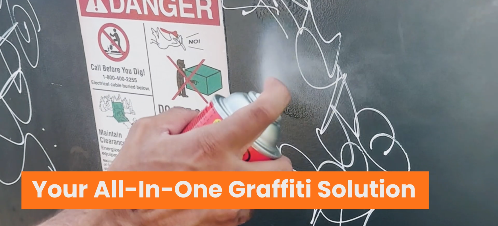 thumbnail video image 2 of MarksOff Graffiti Remover Spray Vandalism Cleaner, 2 of 8
