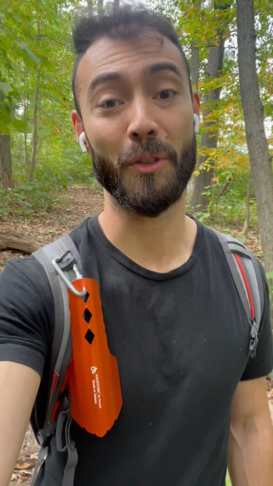 thumbnail video image 2 of NACETURE Ultralight Aluminum Backpacking Trowel Orange 1 Pcs, Potty Multitool Essential for Hiking Camping, 2 of 7