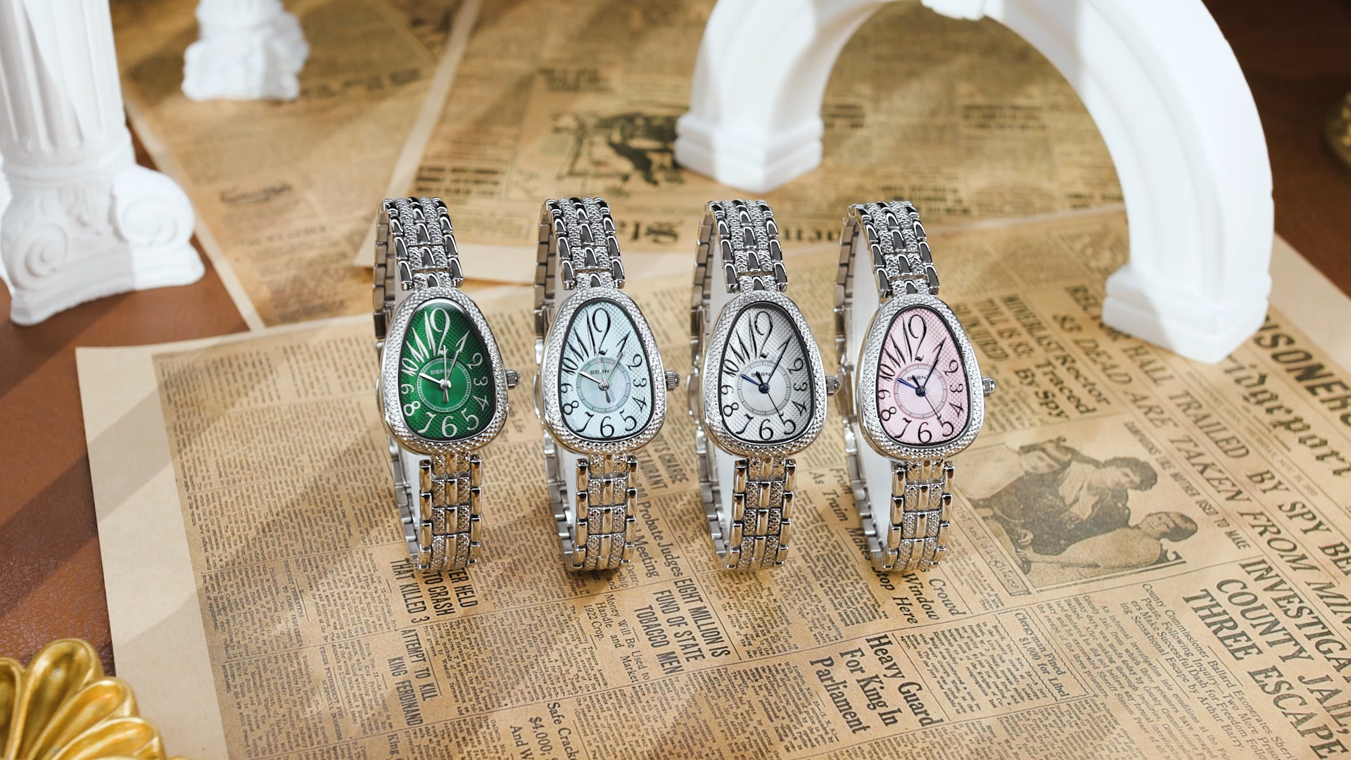 ladies silver dress watches Amazon.com: OLEVS Women's Silver Watches Small Face Analog Quartz Watch Women Easy Reader Elegant Stainless Steel Bracelet Women Crystal Accented Watch Roman Numerals Thin Wrist Inexpensive Ladies White Watches : OliviaUS Watch: