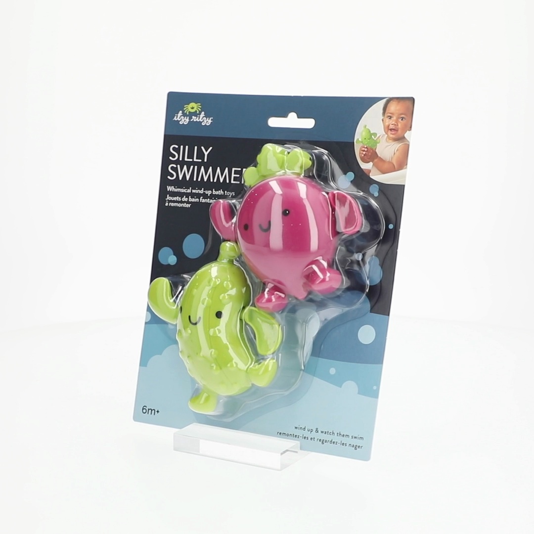 Itzy Ritzy Silly Swimmers™ Pickle & Beet Bath Toy - Walmart.com