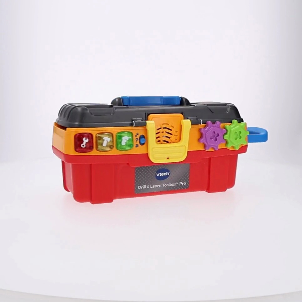 VTech Drill & Learn Toolbox Pro with Accessories, Baby and Toddler
