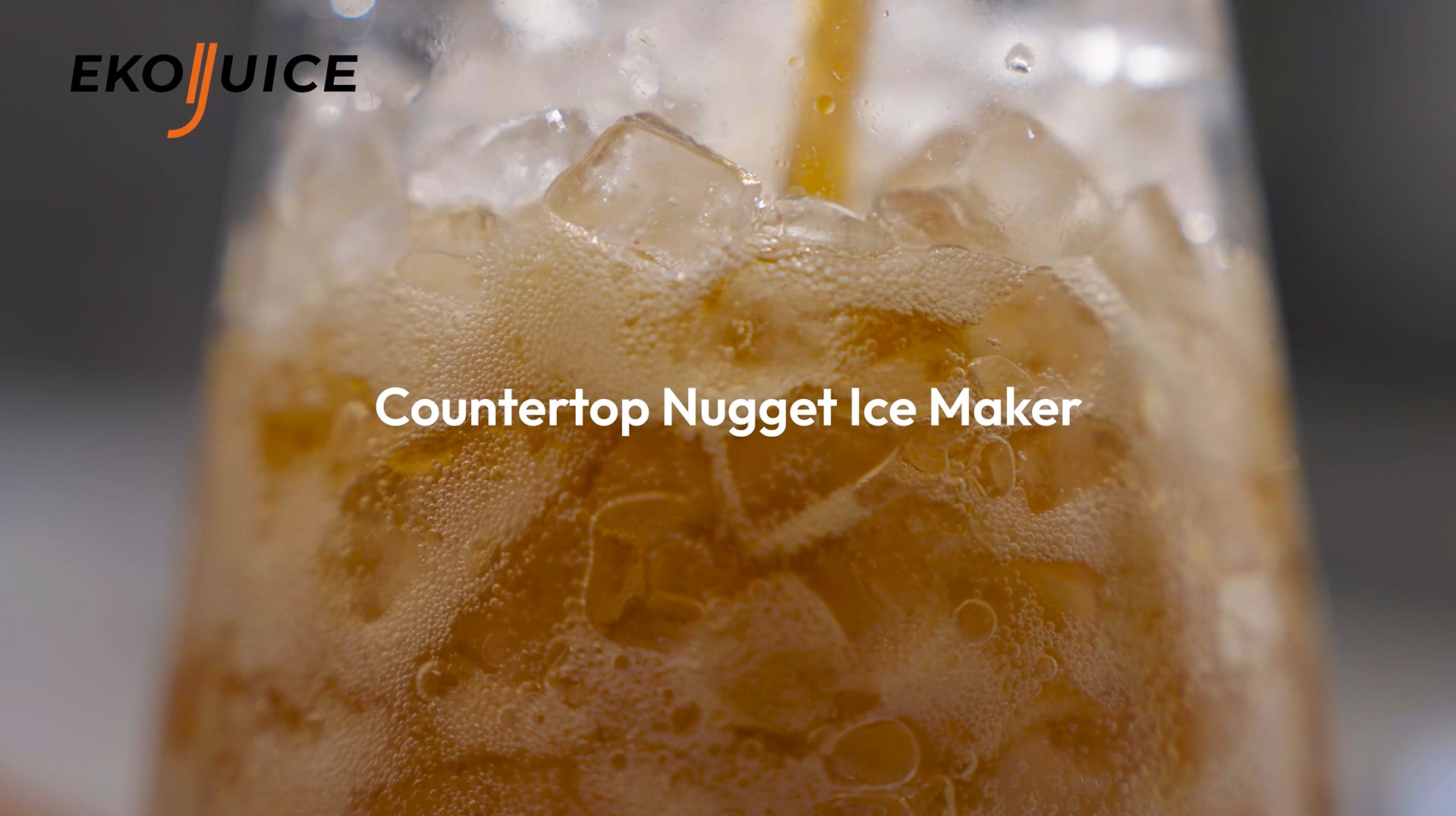 thumbnail video image 2 of EKOJUCE 44Lbs/24H Nugget Ice Maker Countertop Soft Chewable Sonic-Style Pebble Ice, One-Touch Self-Cleaning, Stainless Steel, Sliver, for Home, Kitchen, Office, RV and Camping, 2 of 11