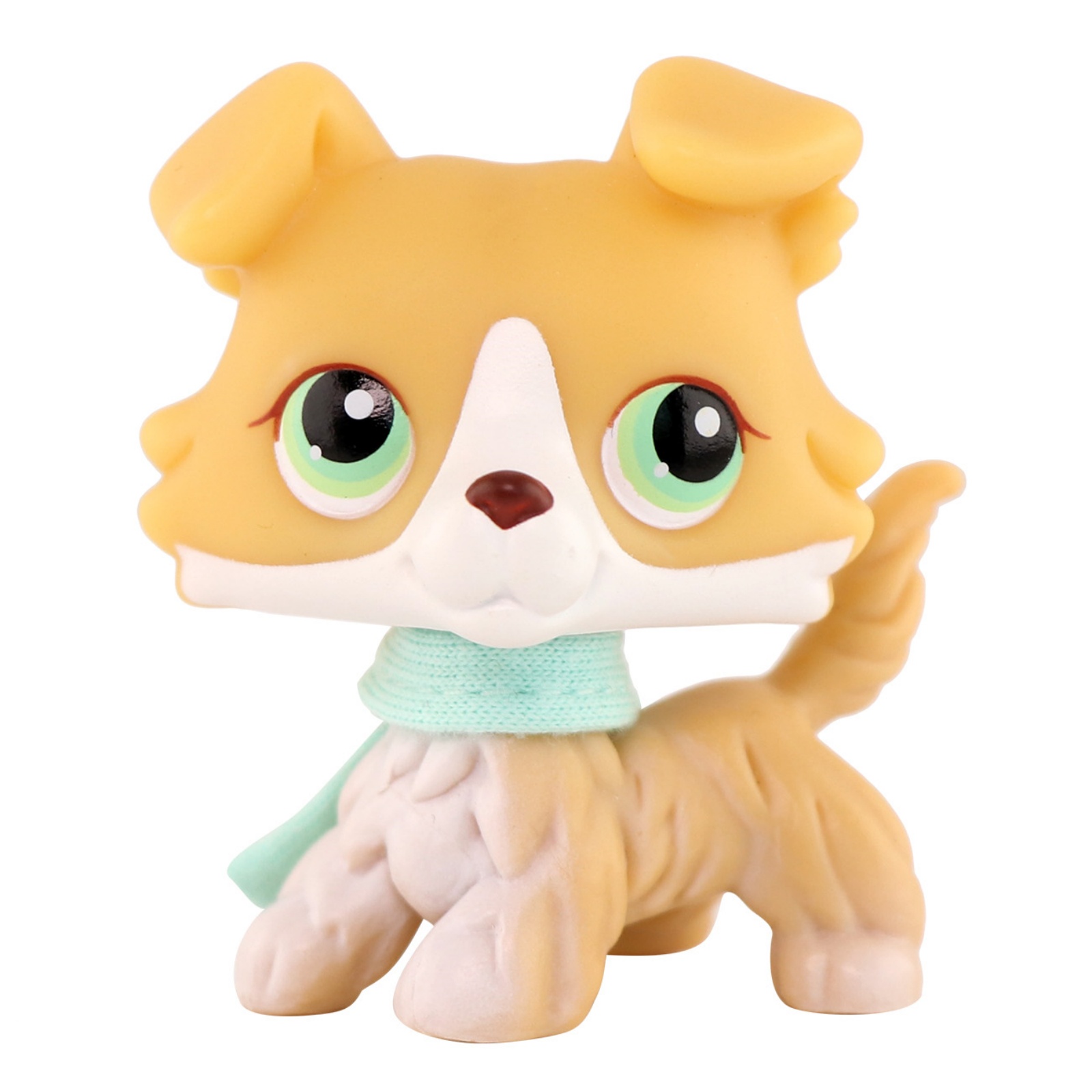 thumbnail video image 2 of Mini Pet Toy Dog Collie #272 with Scarf Accessory,Collectible Mini Toy Figurines, 2 of 9