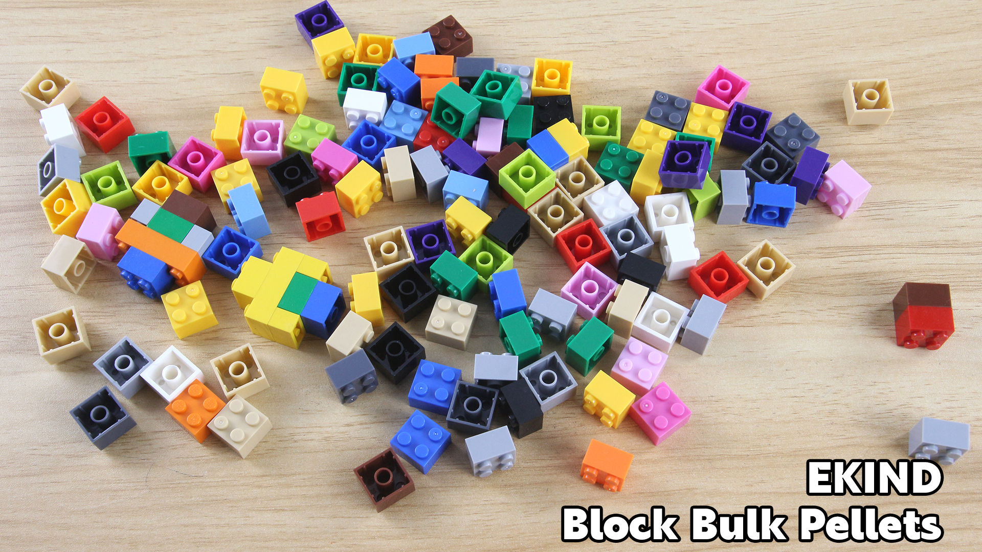 thumbnail video image 2 of EKIND Regular Colors 2x2 Shapes Classic Educational Building Bricks Set - Compatible with All Major Brands - Cultivate Logic & Creativity for Kids (240 Pcs), 2 of 7
