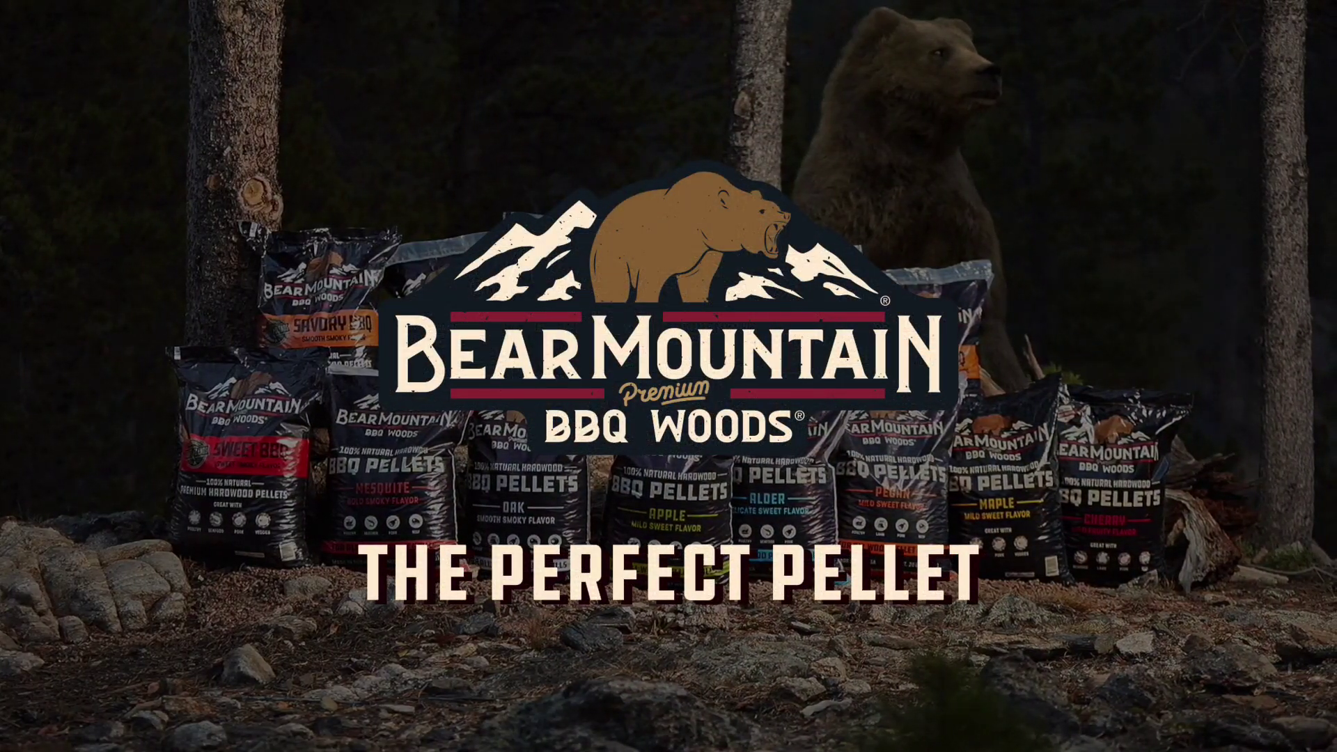 thumbnail video image 2 of Bear Mountain BBQ All-Natural Hardwood Smoker Pellets. 40 Lbs (4 Pack), 2 of 9
