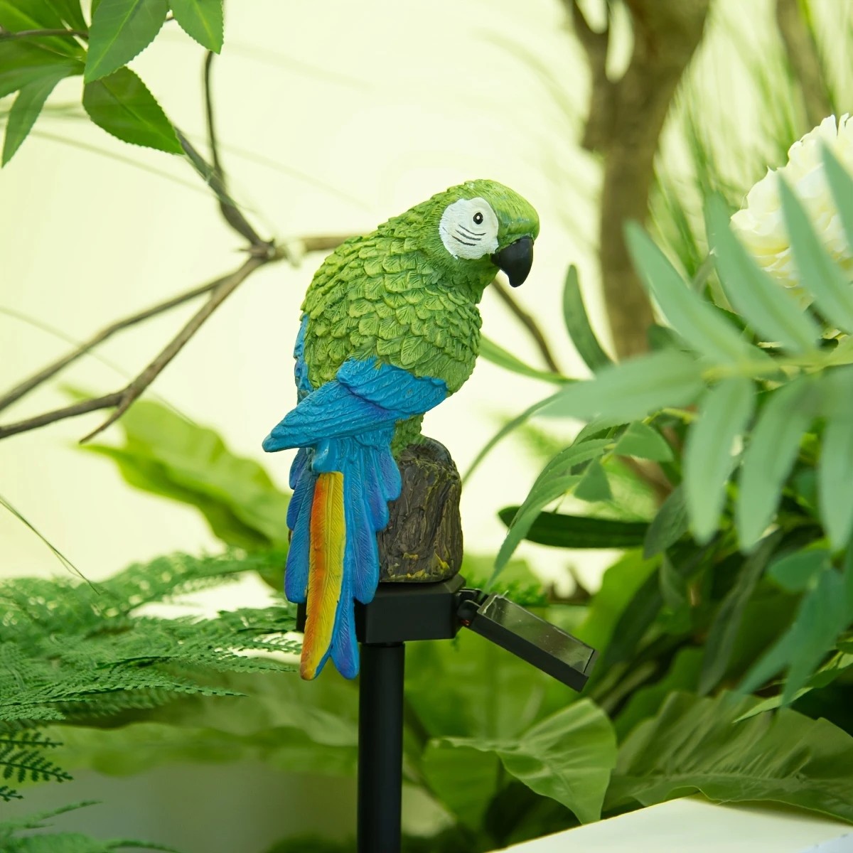 thumbnail video image 2 of ZOEYKIMLO Solar Outdoor Parrot Lights, Garden Solar light Decoration, Outdoor Solar Light Crafts Animal for Patio Garden Pathway Lanscape, Green, 2Pack, 2 of 9