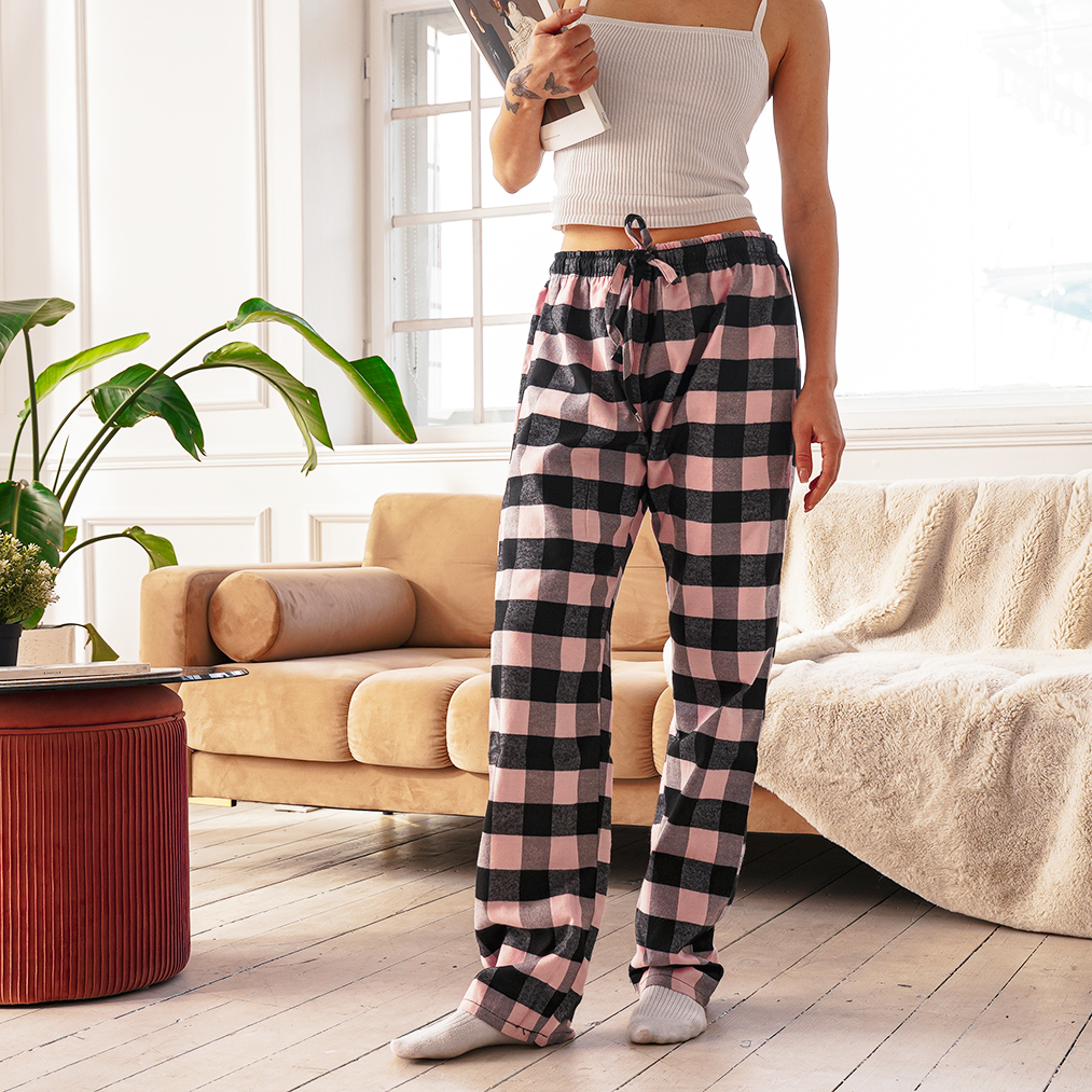thumbnail video image 2 of NORTY Women's Flannel Pajama Pants for Sleep & Lounge Cozy Comfort, 2 of 9