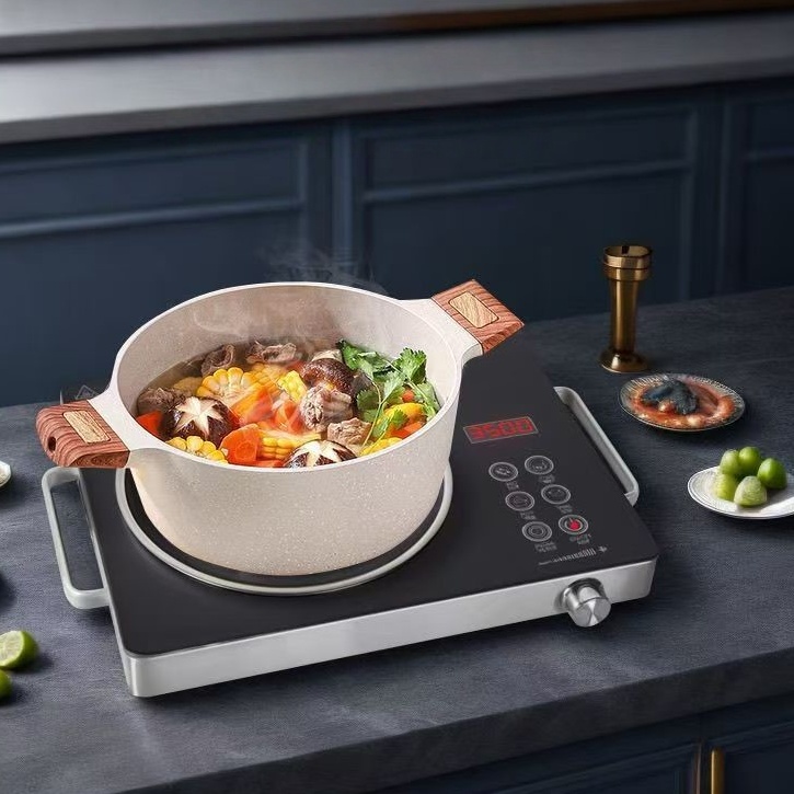 thumbnail video image 2 of REDUSK Countertop Infrared Single Burner,2200W Single Burner Electric Cooktop, Hot Plate for Cooking, Electric Stove with Sensor Touch Control., 2 of 8