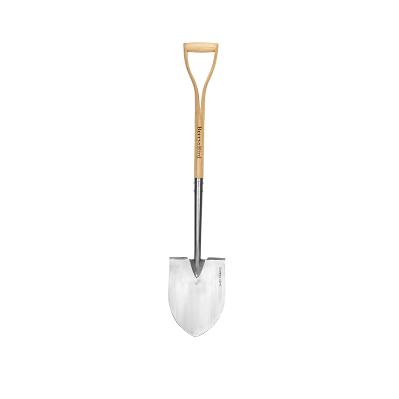 thumbnail video image 2 of Berry&Bird Round Shovel with Ash Wood Handle, 2 of 11