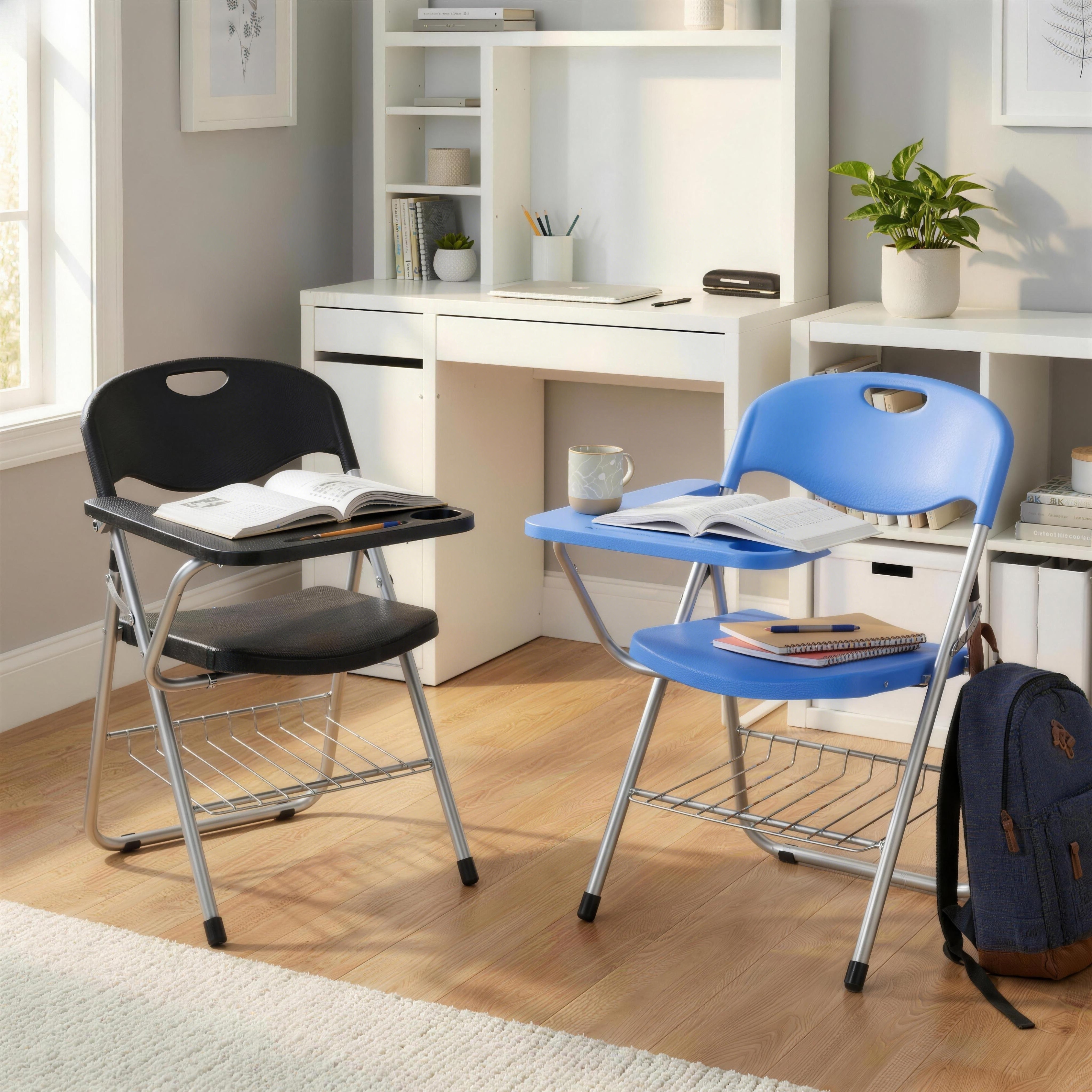 RTC Group Right Hand Pad Tablet Regular Arm Desk Folding Chair