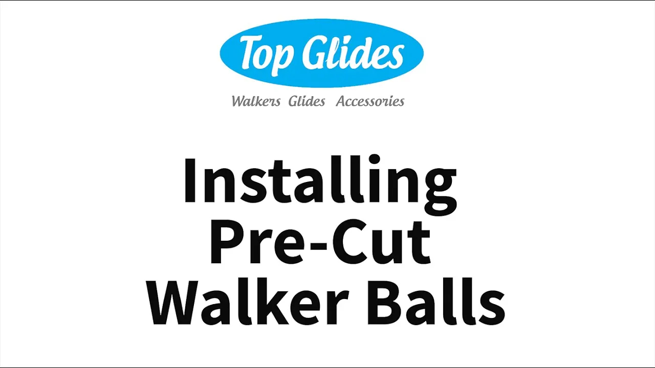 thumbnail video image 2 of 2PCS Smileyballs Pre-cut Walker Tennis Ball Glides (Blue), 2 of 6