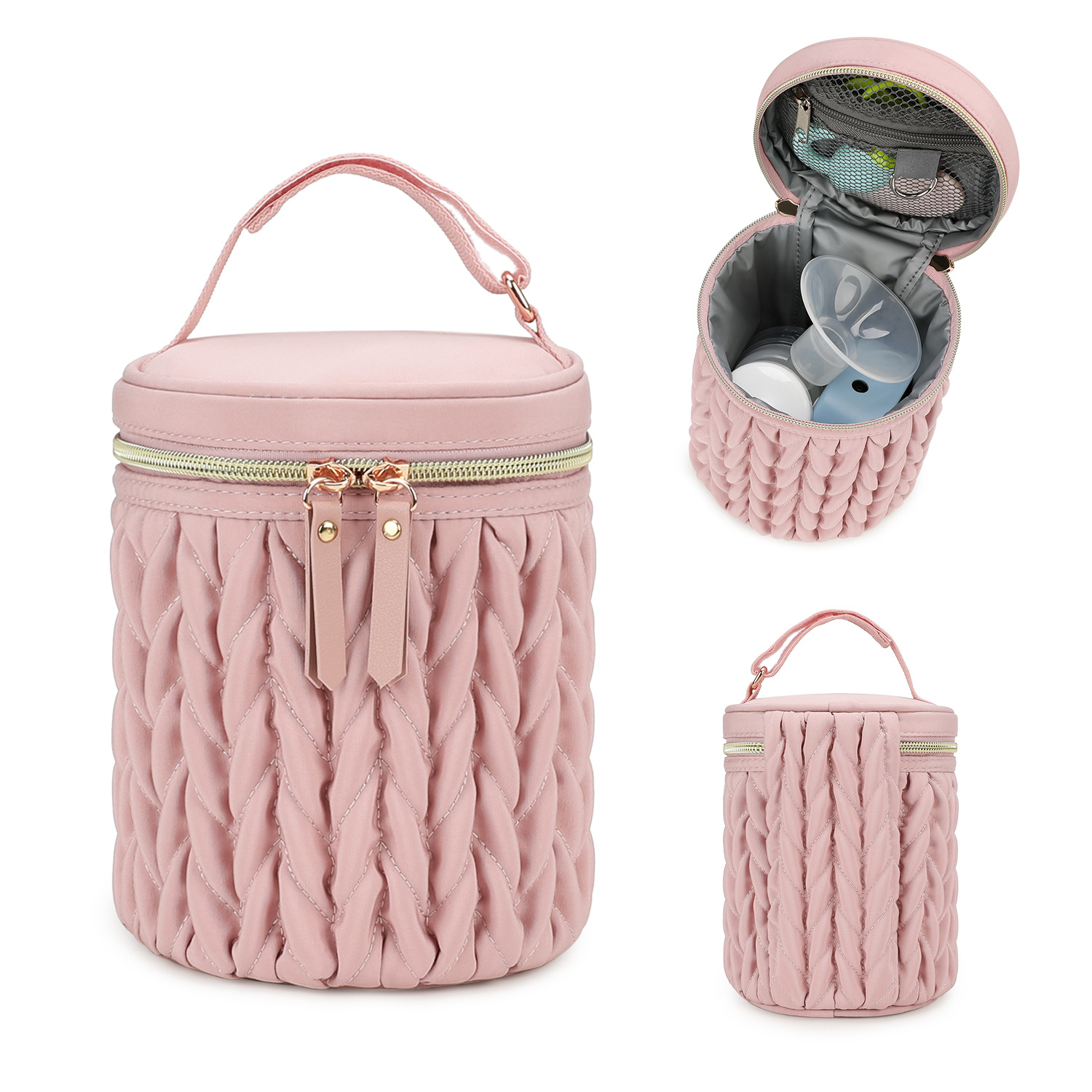 thumbnail video image 2 of SPEKSEE Breastmilk Cooler Bag, Insulated Bottle Cooler Tote Bags for Mom Daycare Travel, 2 of 7