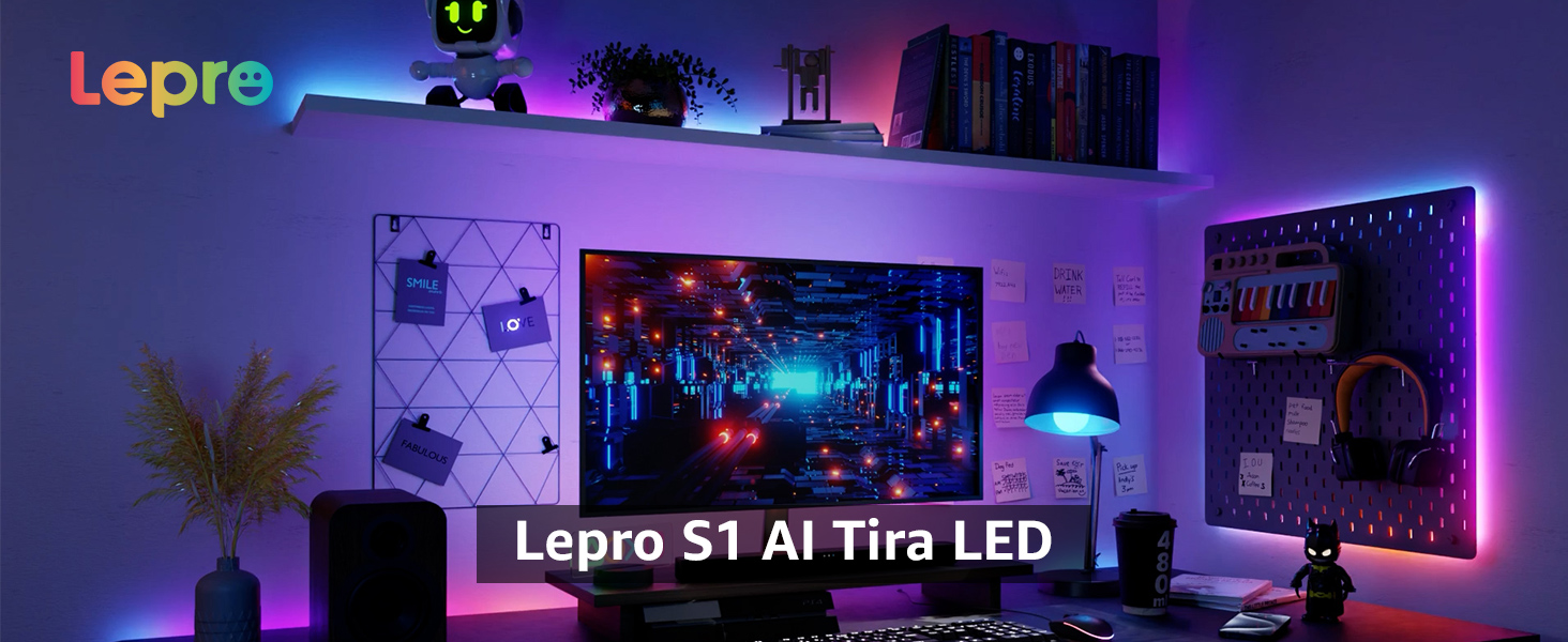 Led Color Test Lepro S1 AI LED Strip Lights, 65.6ft Smart RGB Light Strip with IC ...