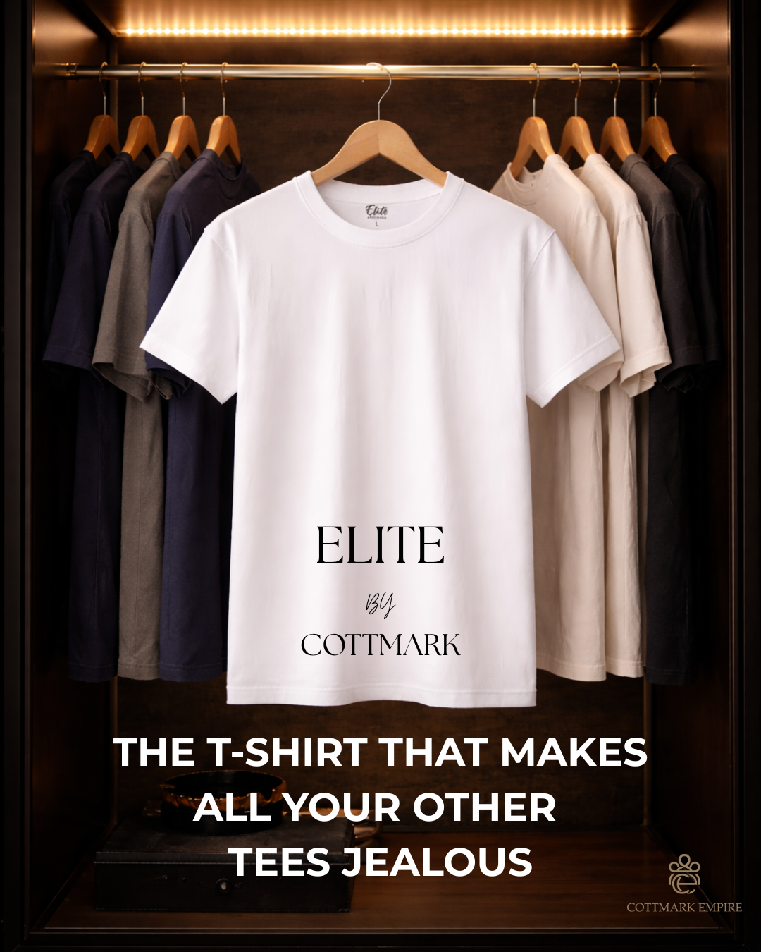 thumbnail video image 2 of Elite by Cottmark Men’s Crew Neck Premium Soft T-Shirt, Black, Size S, 6-Pack, 2 of 10