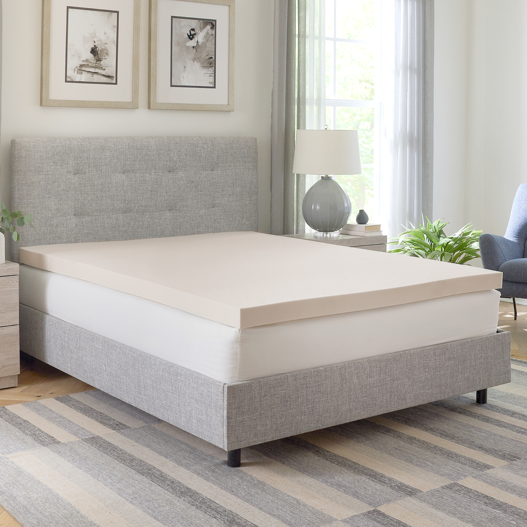 thumbnail video image 2 of Healthcare SC, LLC Bodipedic Copper Infused Memory Foam Mattress Topper Twin, 2 of 6