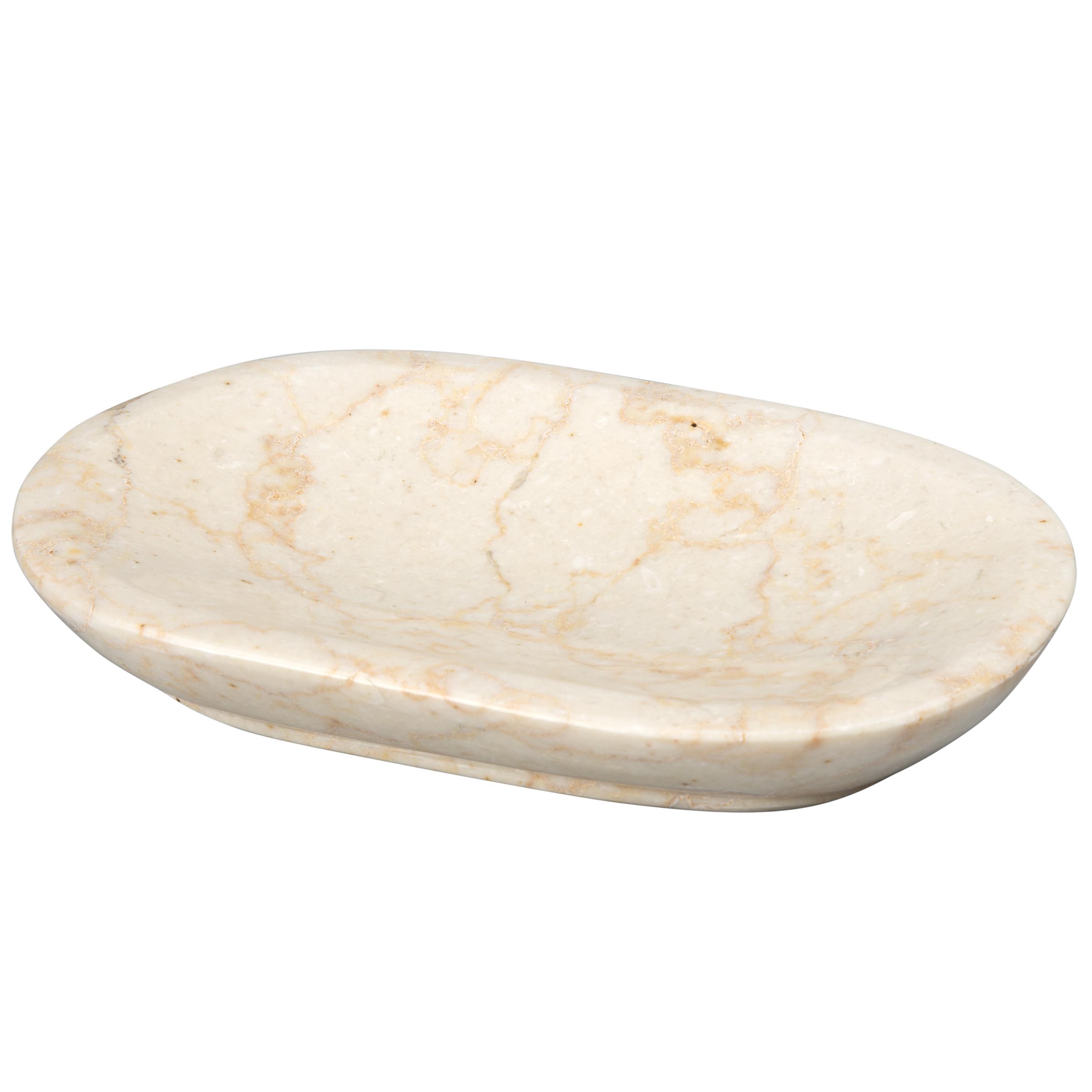 thumbnail video image 2 of Creative Home Curvy Collection Genuine Natural Champagne Marble Soap Dish, 2 of 9