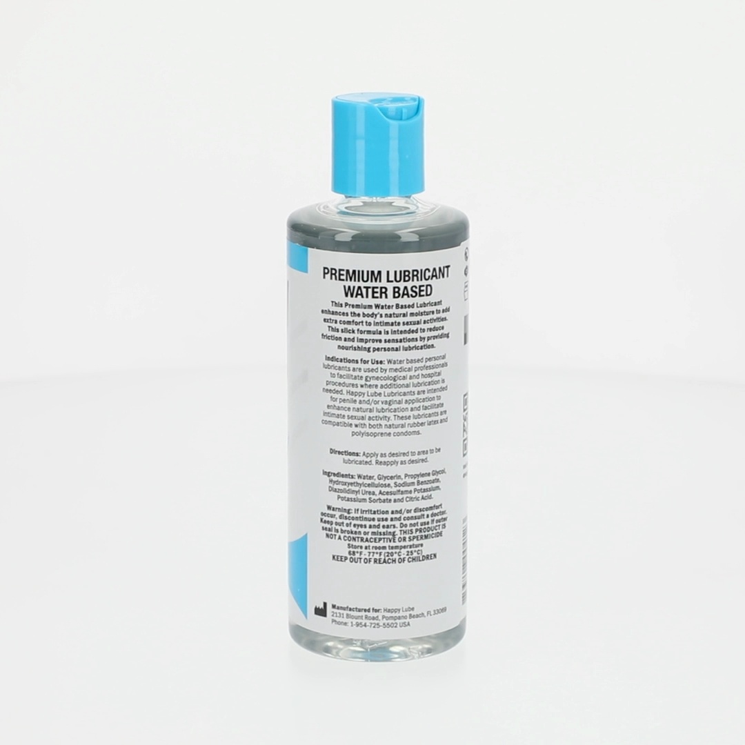 Happy Lube Water Based Personal Lubricant, 9 fl oz, Paraben-Free, Long  Lasting, Condom Compatible - Walmart.com