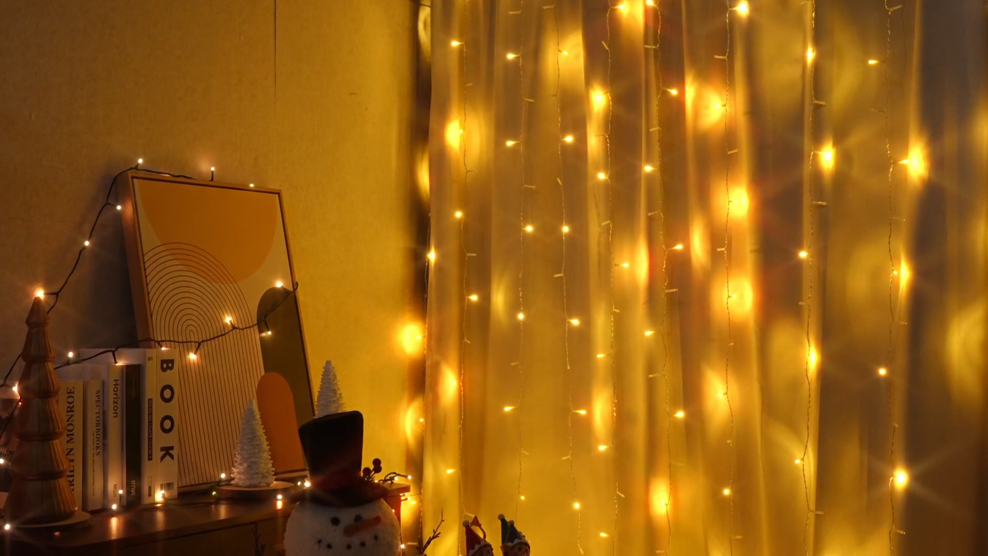 Dazzle Bright, Fairy Curtain Lights, 9.8x6.6FT, 300 LED Warm White ...