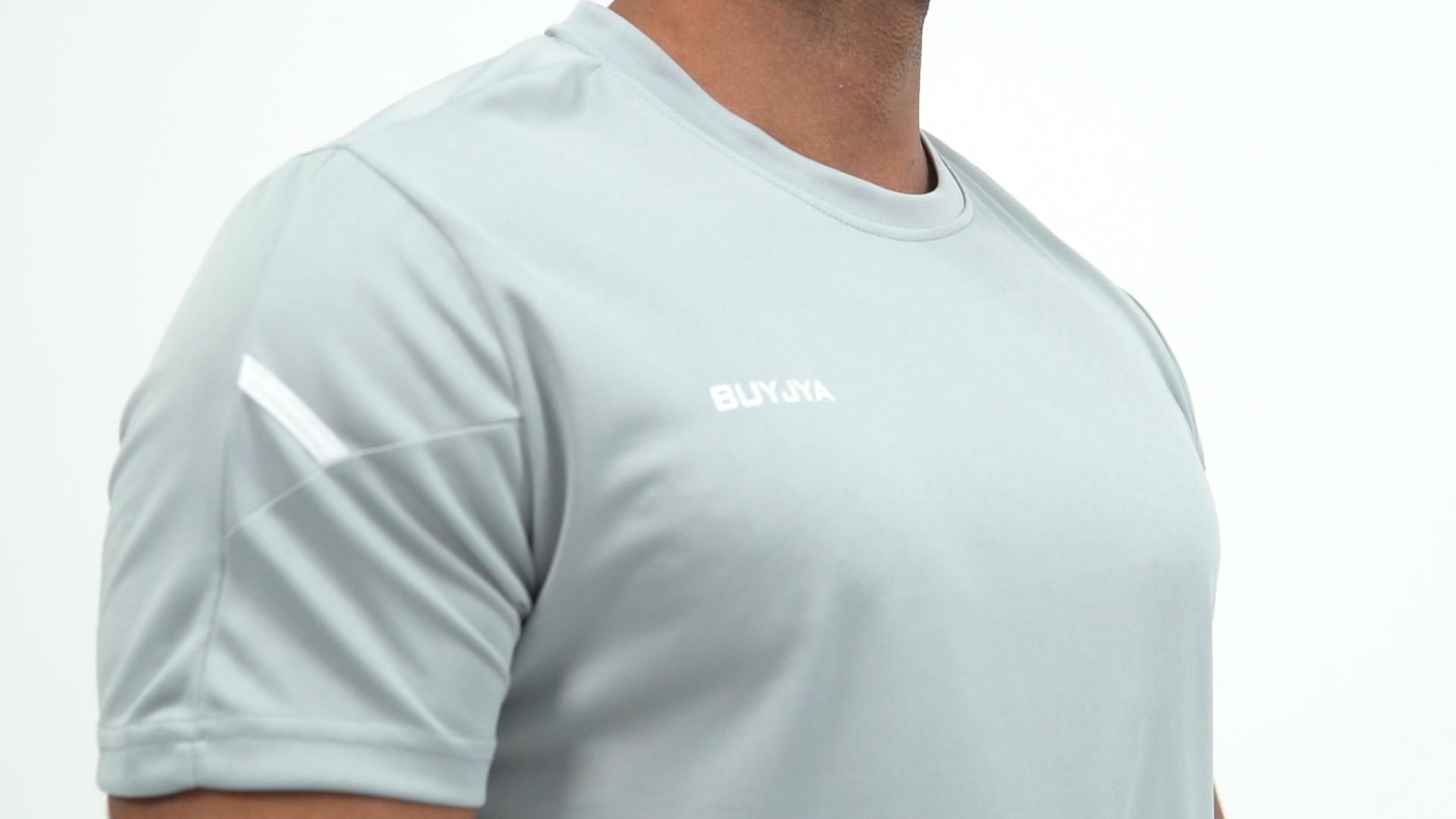 thumbnail video image 2 of BUYJYA 3Pack Men's Workout Set Gym Clothes Active Shorts Shirt Set for Running Basketball Football and Daily Life,Size S-3XL, 2 of 8