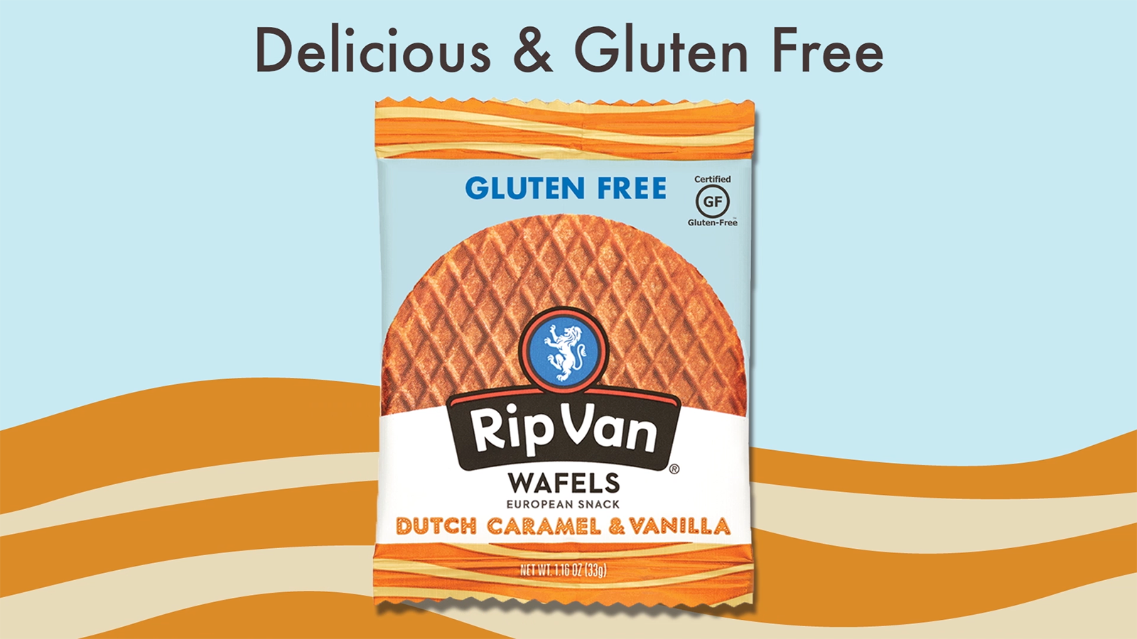 thumbnail video image 2 of Rip Van Gluten-Free Stroopwafels, Dutch Caramel & Vanilla, Low Sugar, Non-GMO, 12 Count, 2 of 7