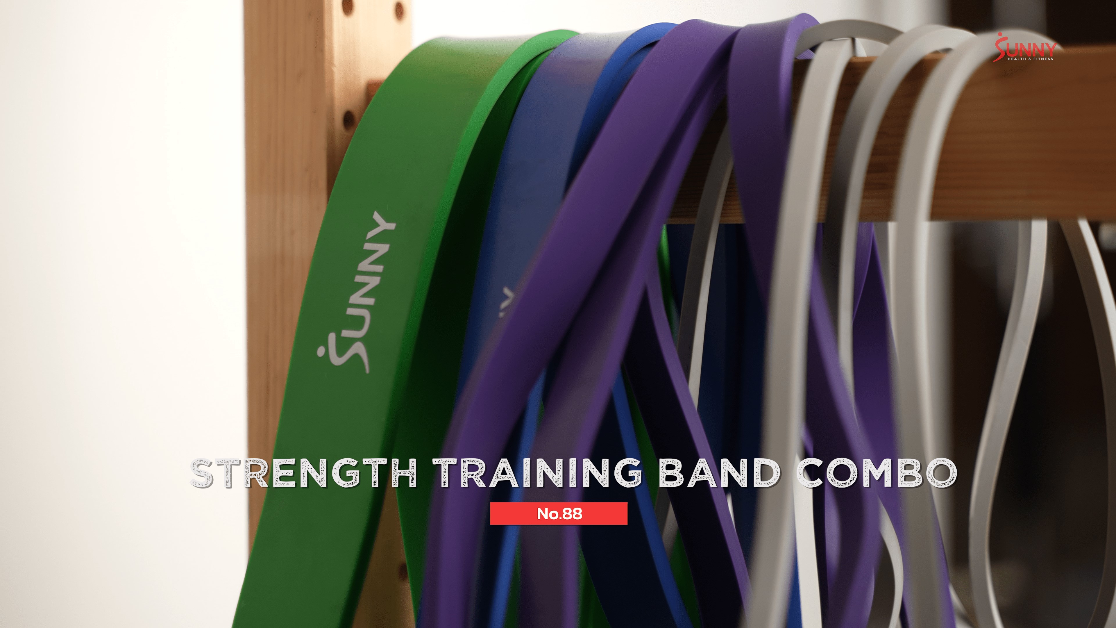 thumbnail video image 2 of Sunny Health & Fitness Strength Training Band Combo - NO. 088-Combo, 2 of 8