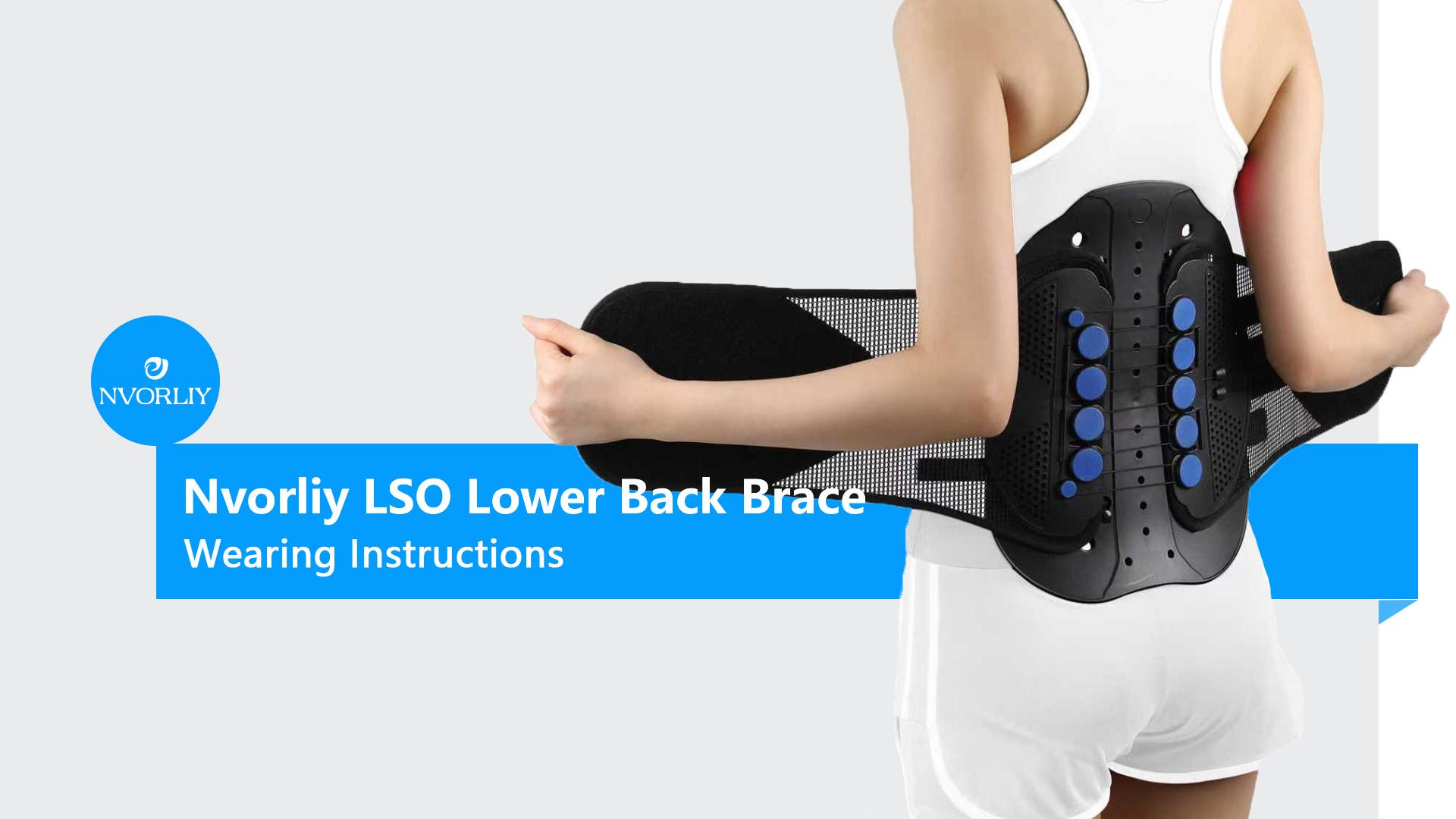 thumbnail video image 2 of Nvorliy LSO Lower Back Brace Fit Women & Men, Compression Fracture Back Brace Adjustable Decompression Support for Sciatica, Herniated Discs, Post Op Recovery, Strain and Spine Stenosis (XX-Large), 2 of 8