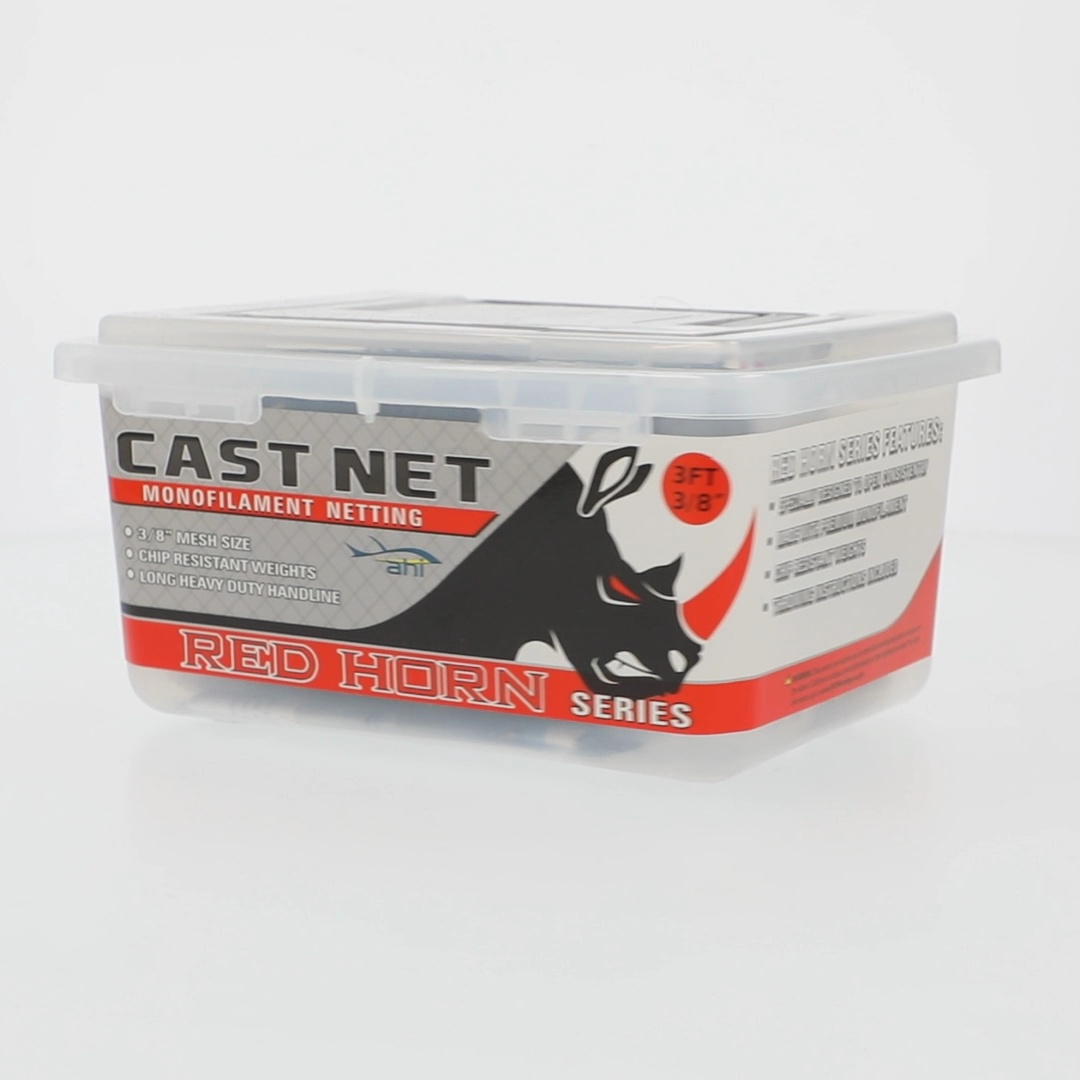 Ahi USA 20 Series Red Horn Cast Net 3', 3/8