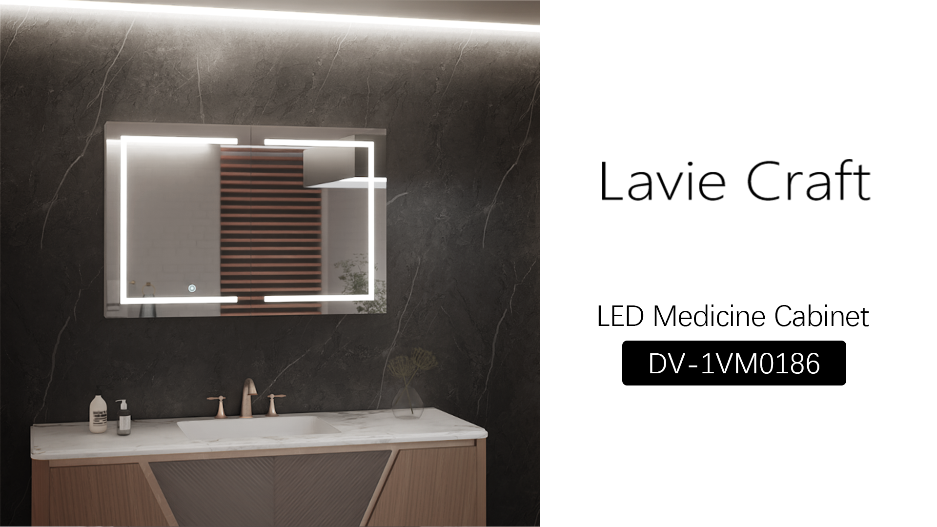 thumbnail video image 2 of DeerValley  48 in. W x 32 in. H Rectangular Silver Aluminum Surface LED Light Medicine Cabinet with Mirror, Anti-Fog, Double Doors, 2 of 12